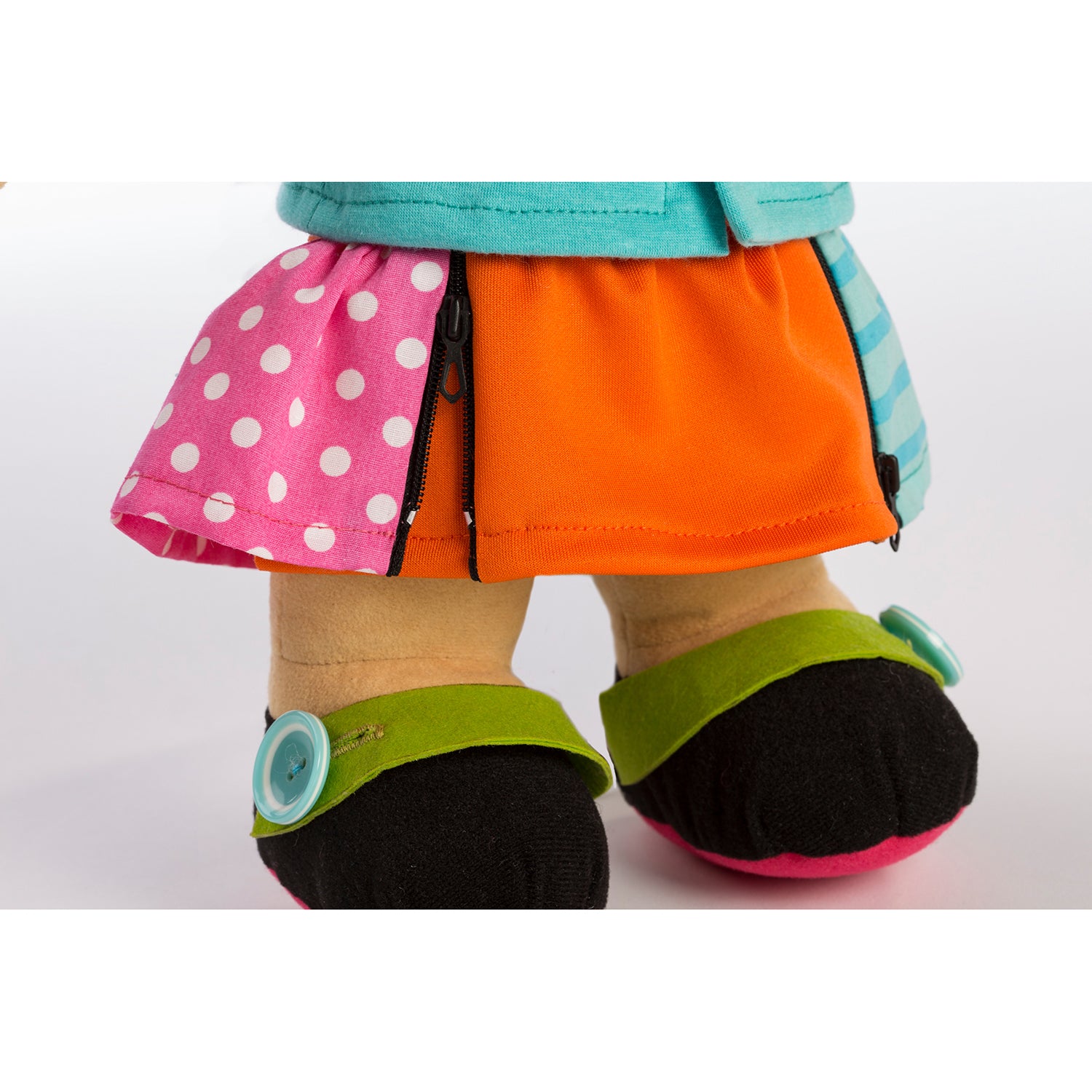 Miniland Multicultural Fastening Doll - Asian Girl Model - Image 3