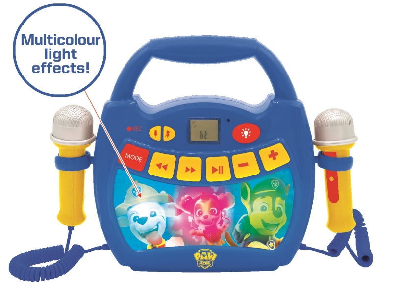 Paw Patrol Lighted Bluetooth Karaoke Speaker with Voice Effects - Image 2