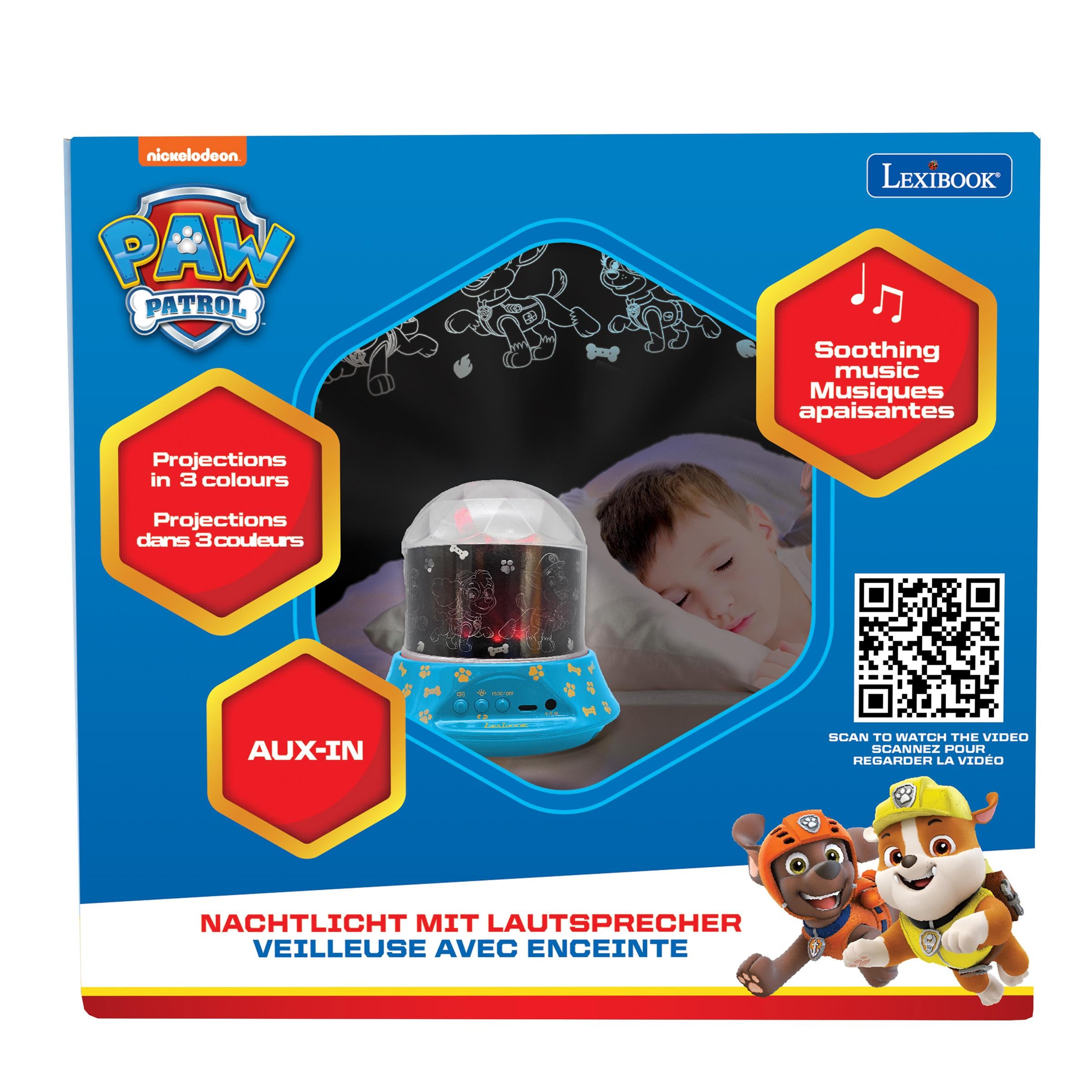 Paw Patrol Nightlight Projector with Speaker - Chase & Friends Multicolor - Image 6