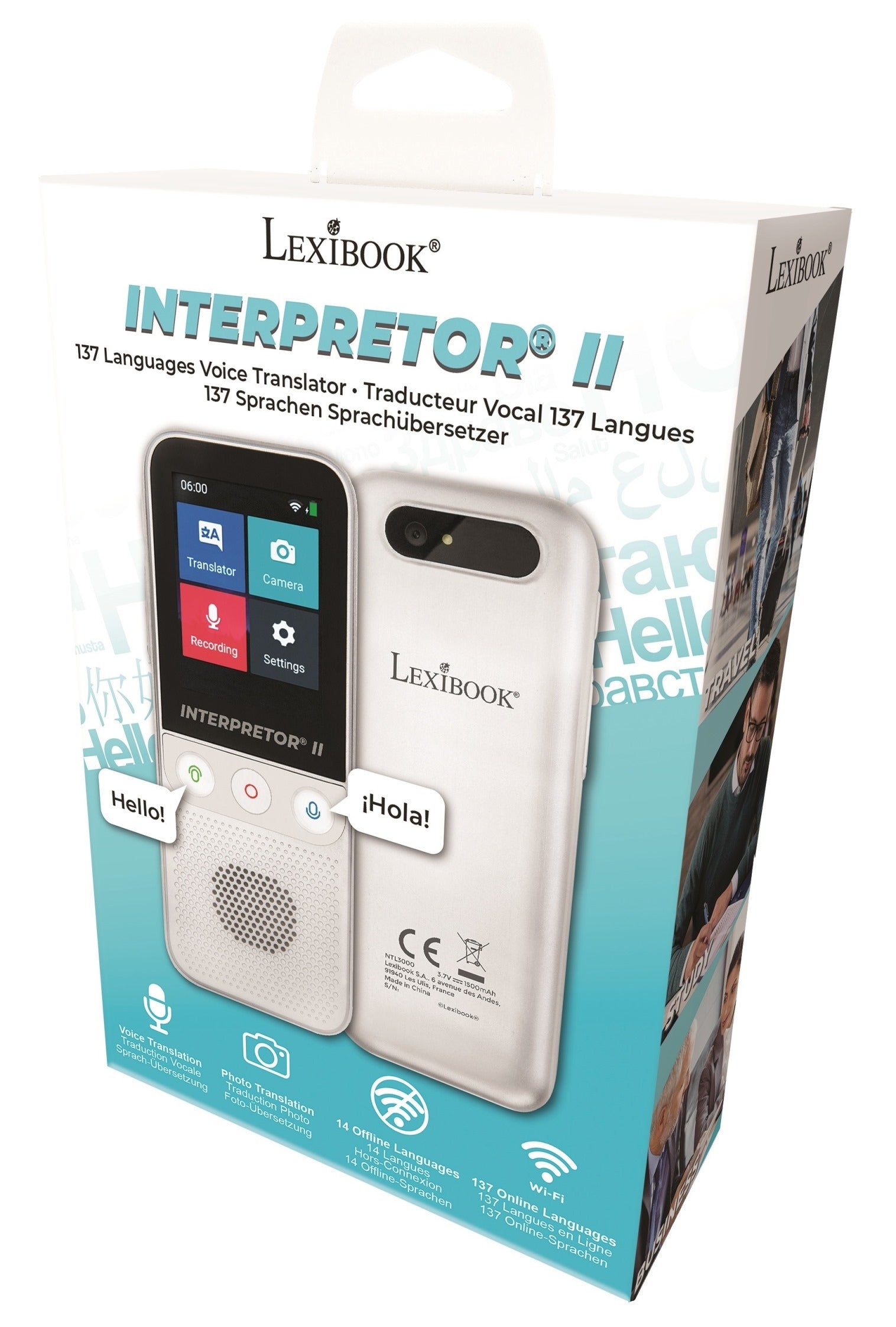 Lexibook Interpretor Translator with Camera - Multilingual Portable Device - Image 2