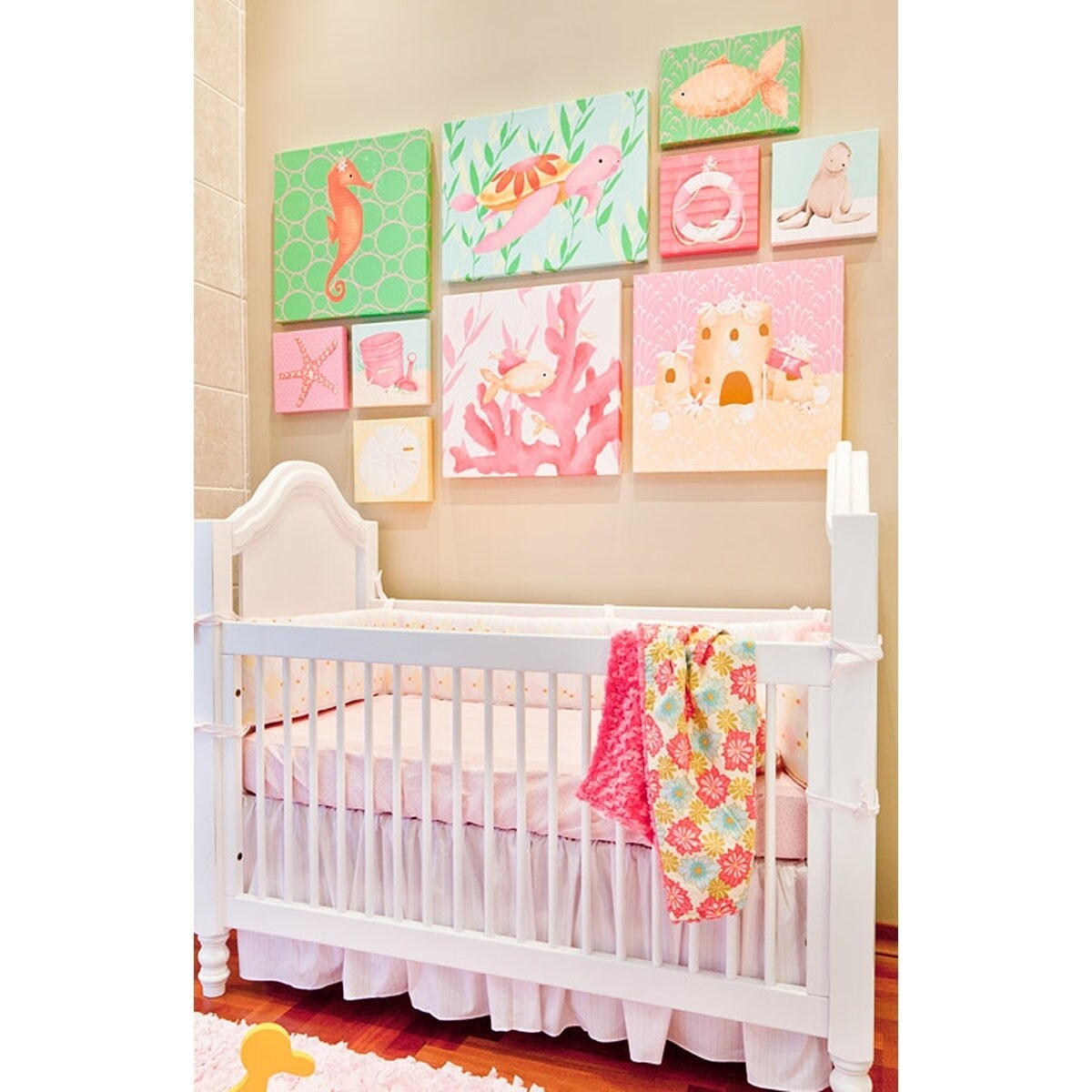 Oopsy Daisy Penelope The Seahorse 10 Inch Stretched Canvas Wall Art by Meghann O'Hara - Image 2