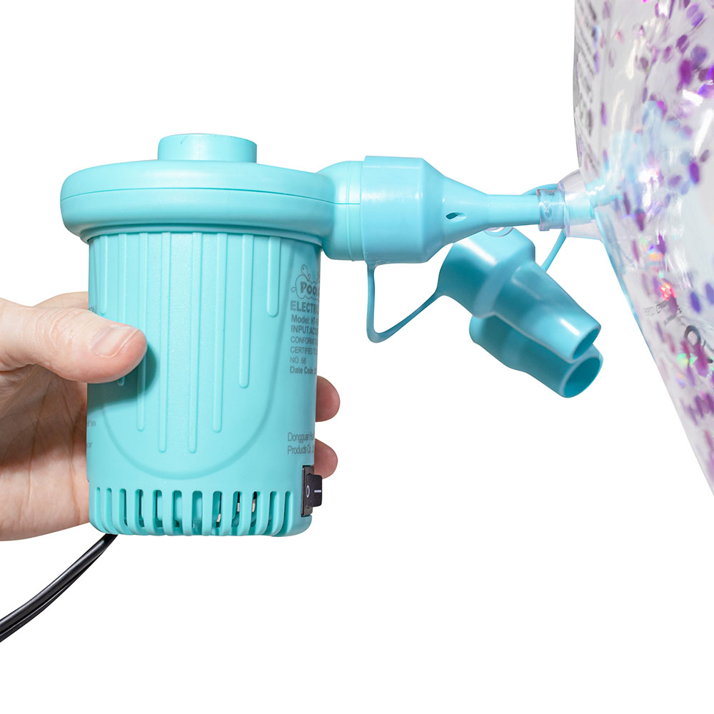 PoolCandy Inflate-Mate Electric Pump - Powerful & Quiet, Blue - Image 3