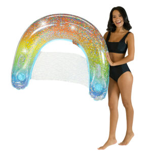 PoolCandy Rainbow Glitter Sun Chair - Rainbow Haze