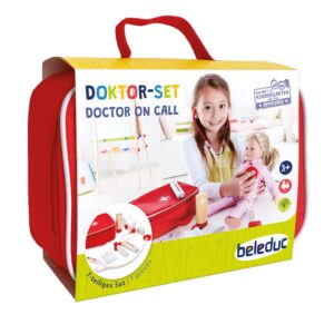 Beleduc 7-Piece Doctor On Call Playset - Realistic Medical Tools
