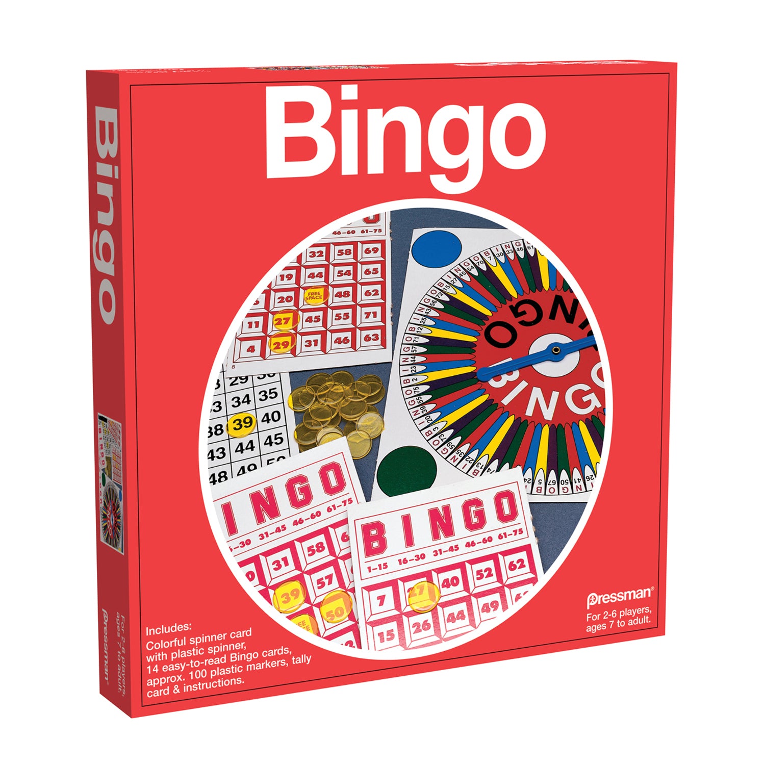 Pressman Colorful Spin & Mark Bingo Game, Triple Pack - Image 2