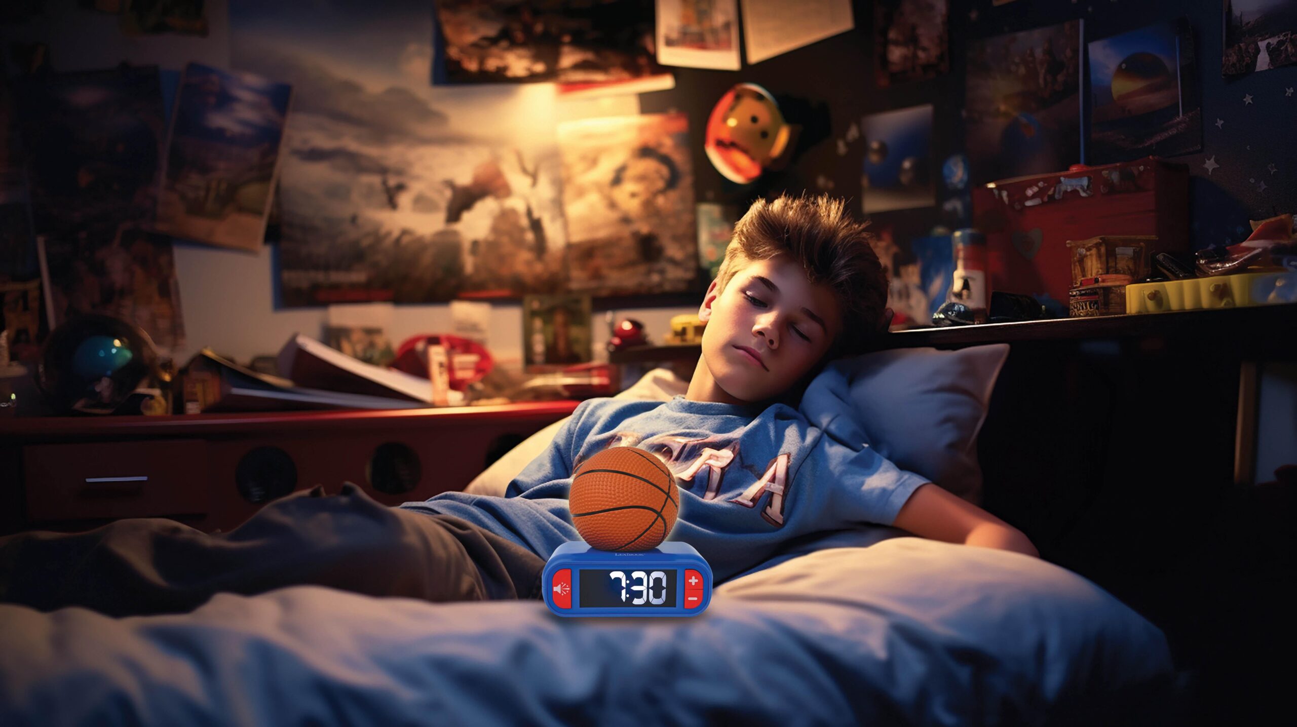Slam Dunk 3D Basketball Digital Alarm Clock & Nightlight - Image 4