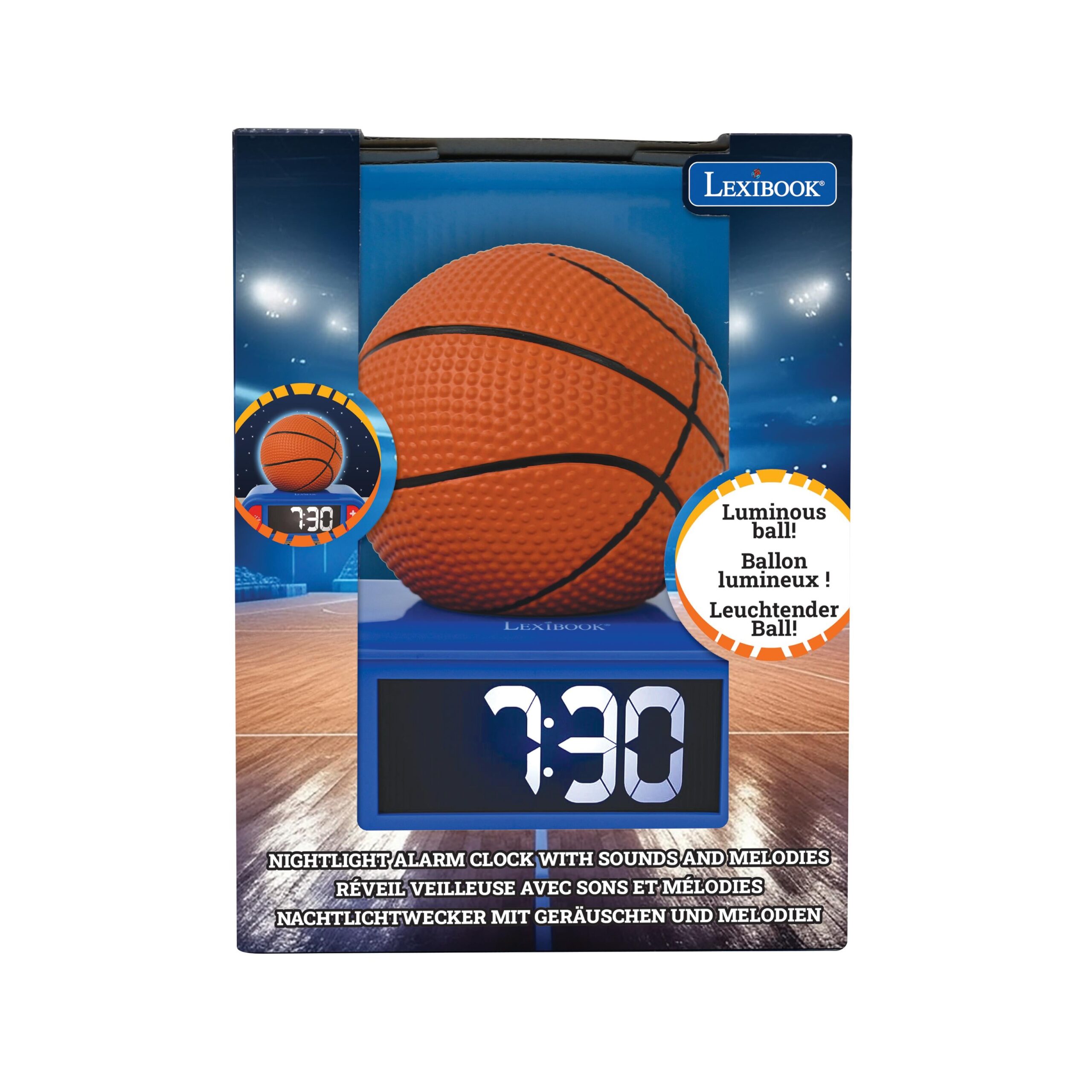 Slam Dunk 3D Basketball Digital Alarm Clock & Nightlight - Image 5