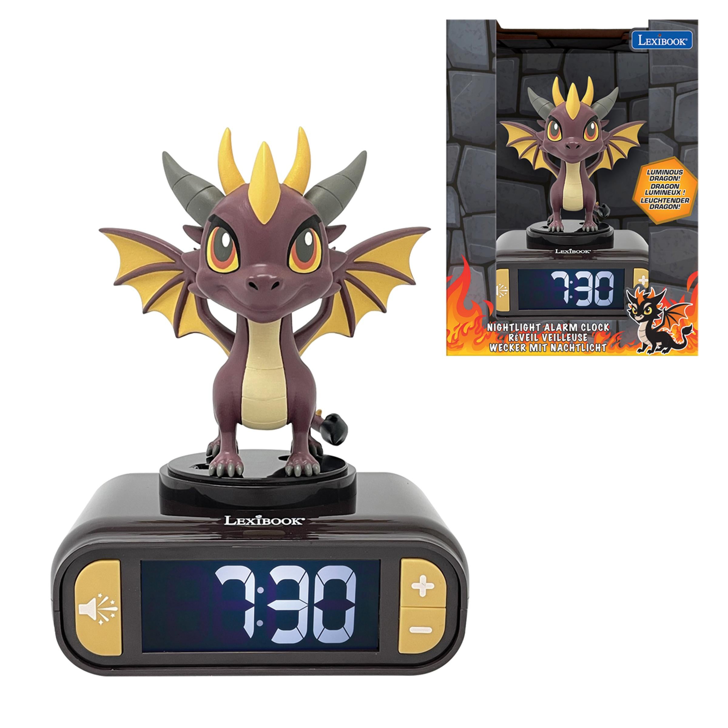 Mythic Dragon Alarm Clock - Nightlight & Sound Effects - LCD Display - Image 3