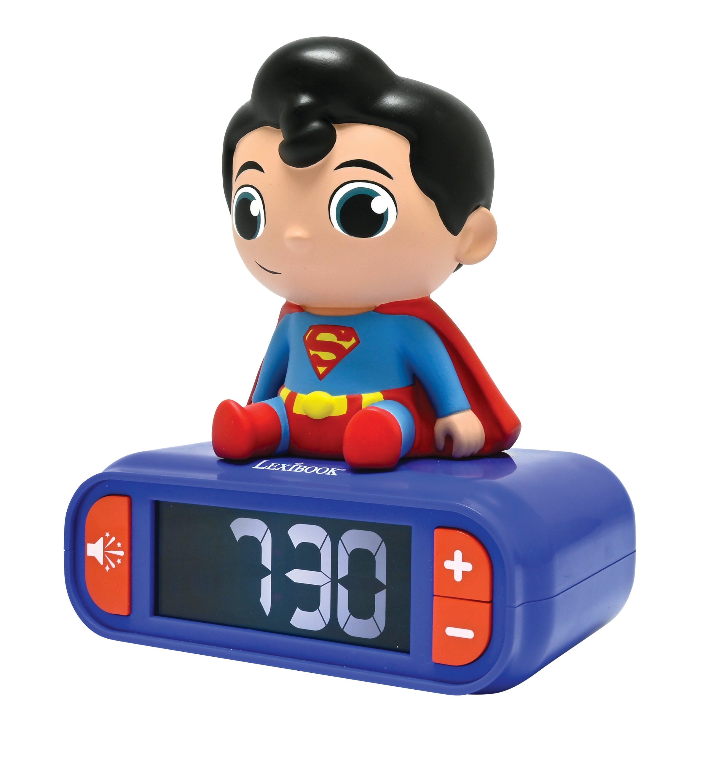 Superman-Themed Night Light and Sound Alarm Clock - Blue - Image 7