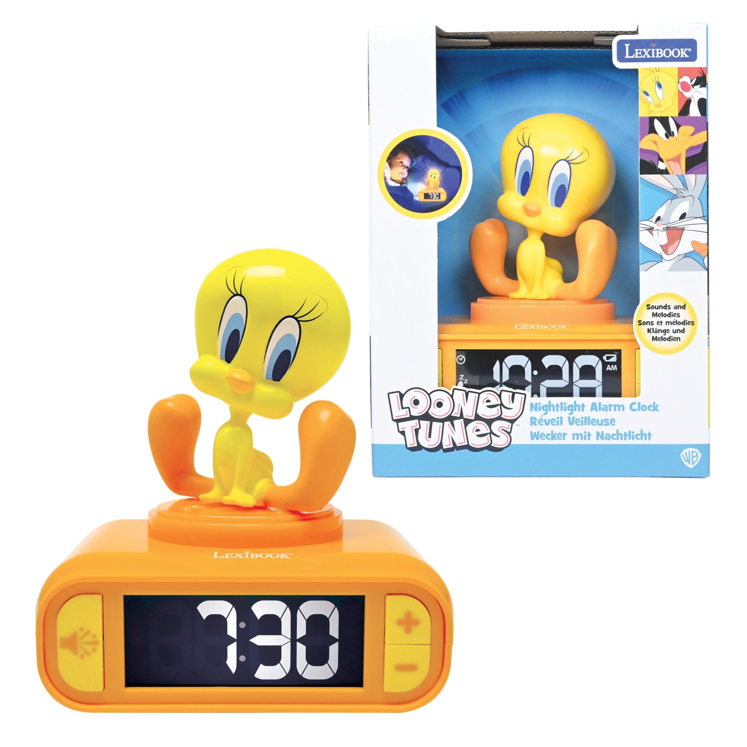 Tweety Themed Nightlight Alarm Clock - Adjustable Sounds - Image 4