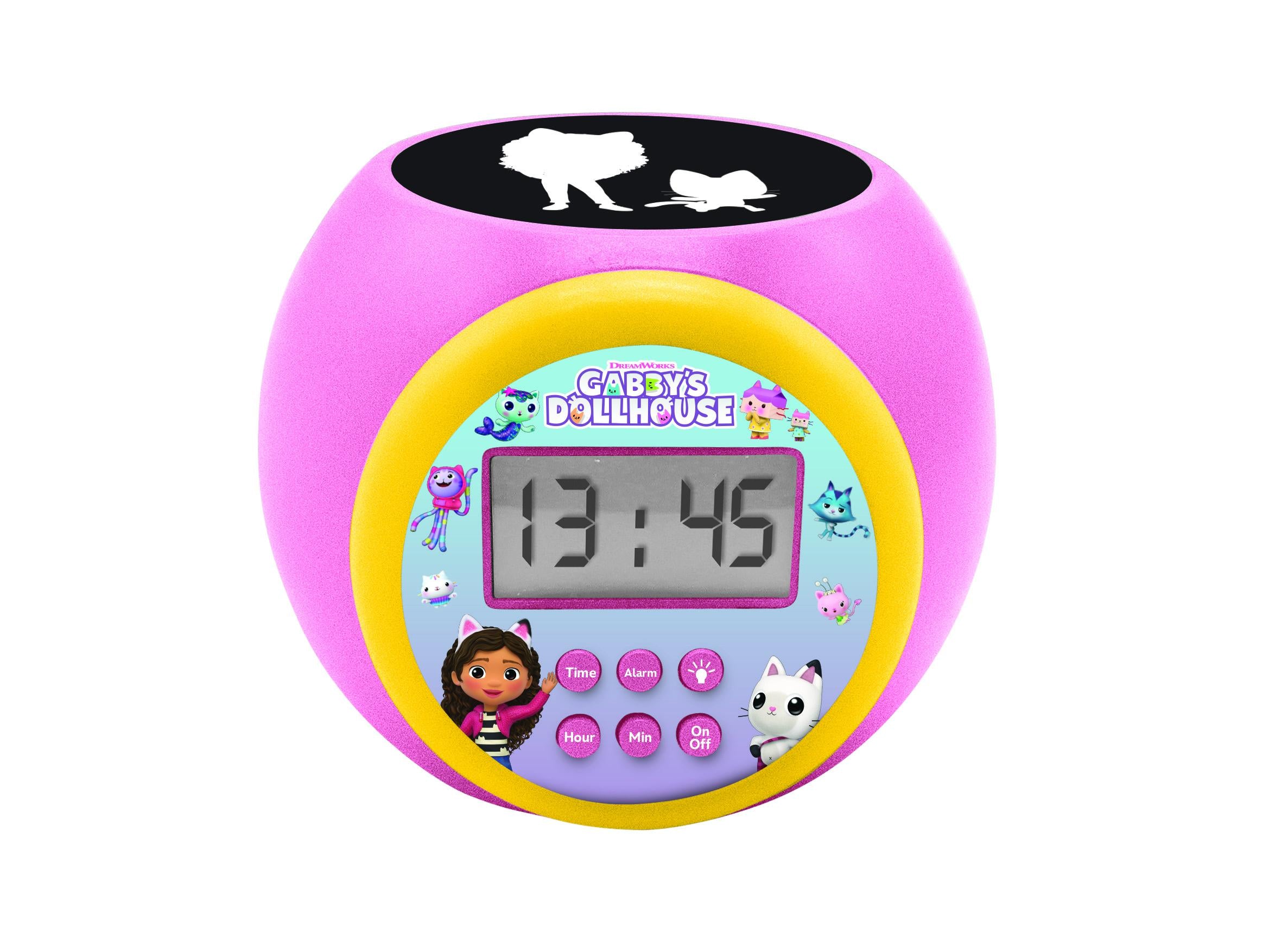 Gabby??s Dollhouse Projector Alarm Clock - Starry Night Pink - Image 4