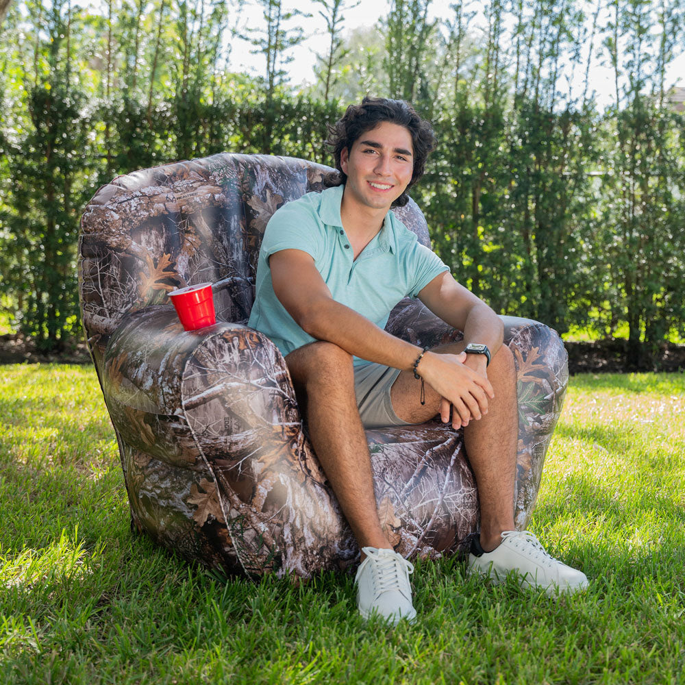 Realtree Inflatable Classic Arm Chair ?C Camouflage Comfort