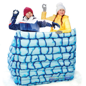 Arctic Fortress Inflatable Snow Bunker - Ultimate Snowball Shield