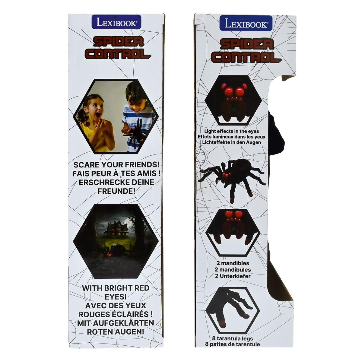Lexibook Realistic Tarantula - Remote Controlled Spider with Light Effects - Black - Image 7