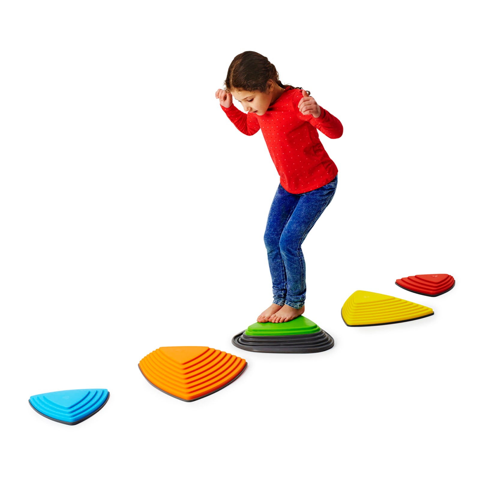 GONGE Bounce & Play River Stone Set, Coordination Training Stones, Set of 5 - Image 2