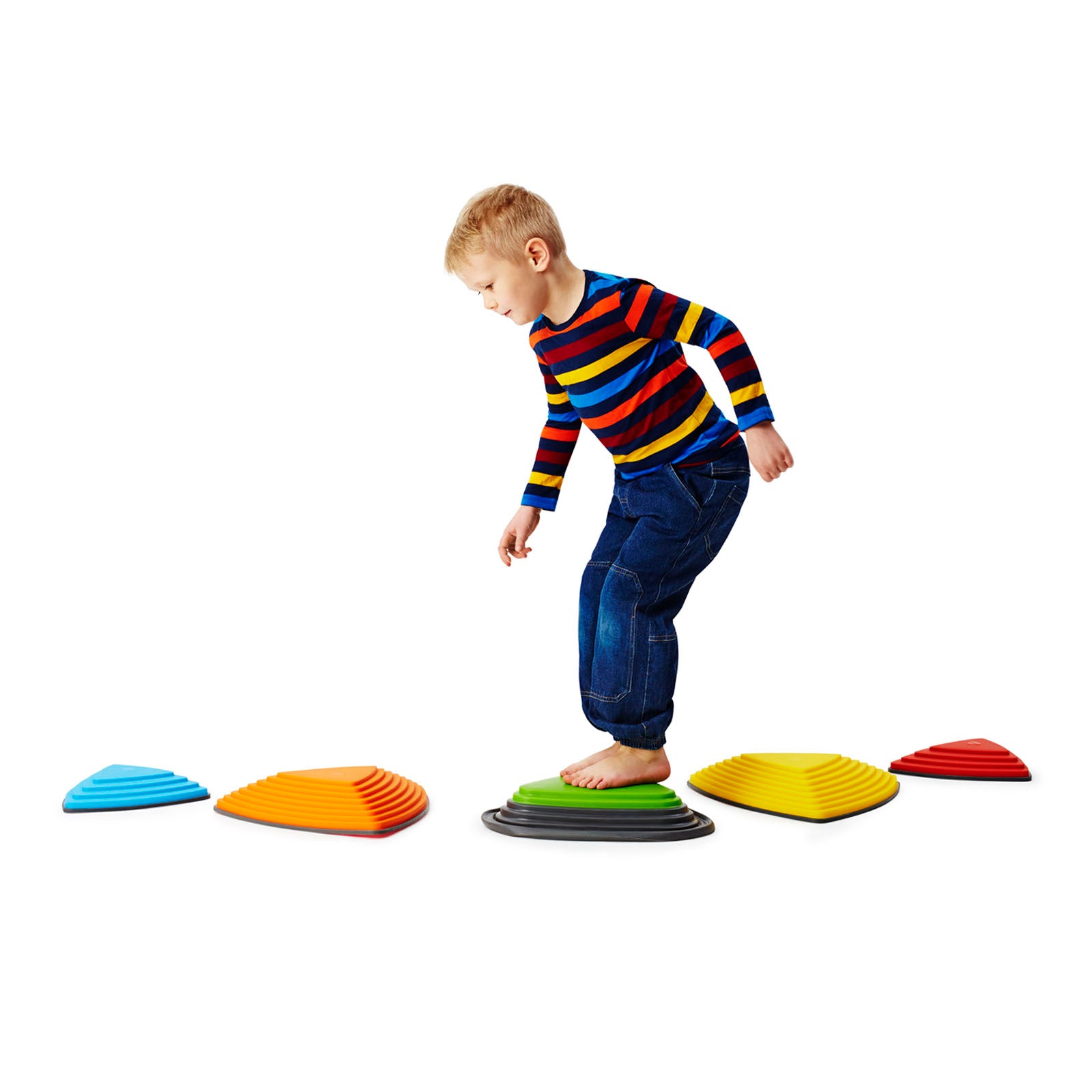 GONGE Bounce & Play River Stone Set, Coordination Training Stones, Set of 5 - Image 4