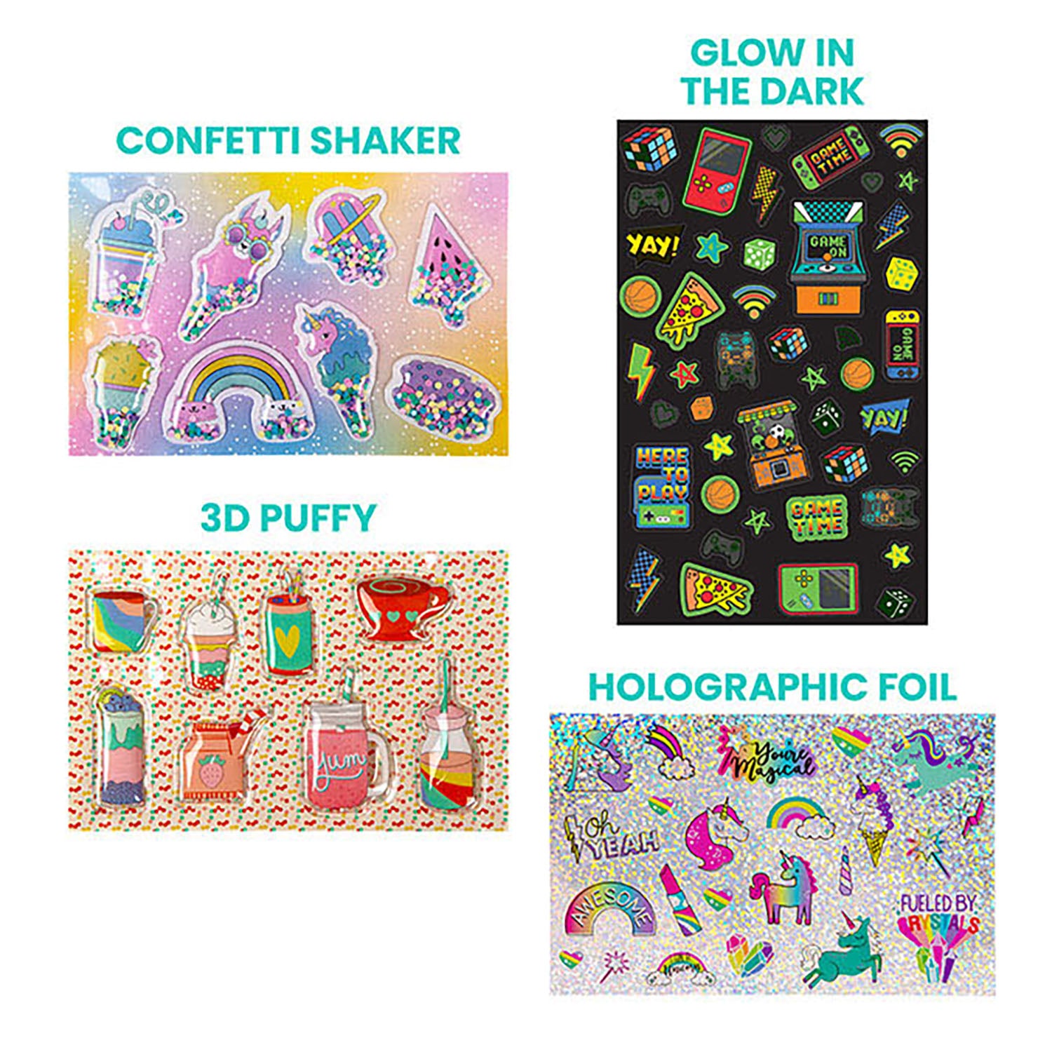 Mega Sticker Collection 5000+ Spectacular Variety Pack with 3D, Glow & Holographic Designs - Image 4