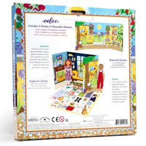 Eco-Friendly Explorer & Botanist Paper Doll Set with Reusable Wardrobe