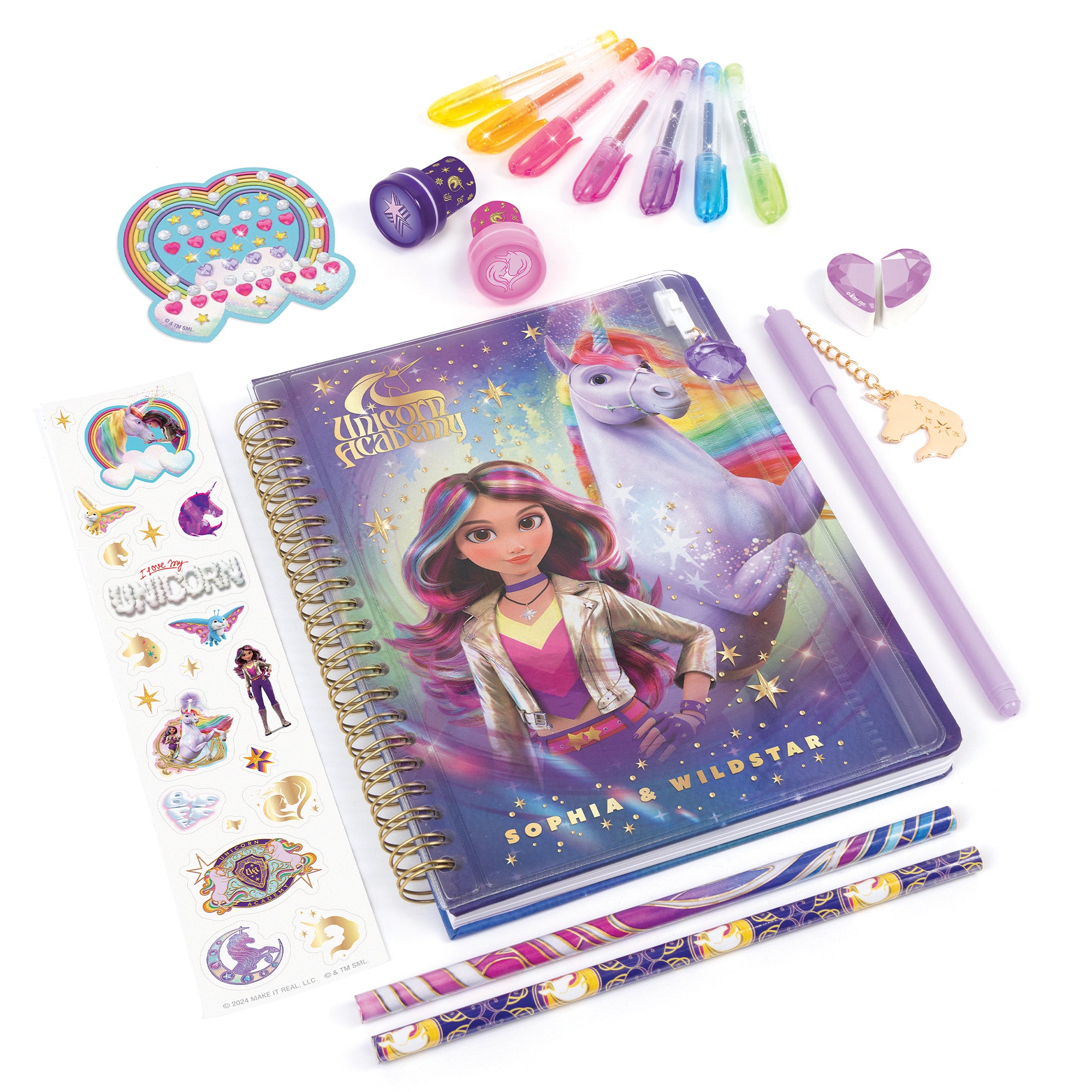 Unicorn Academy Enchanted Stationery Set - 17-Piece Art Kit - Image 2