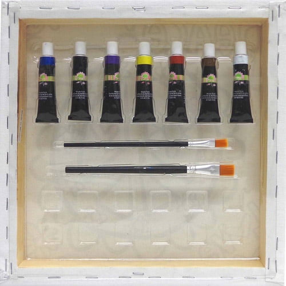 Paintadoodle Creative Cricket Art Canvas Kit 12x12