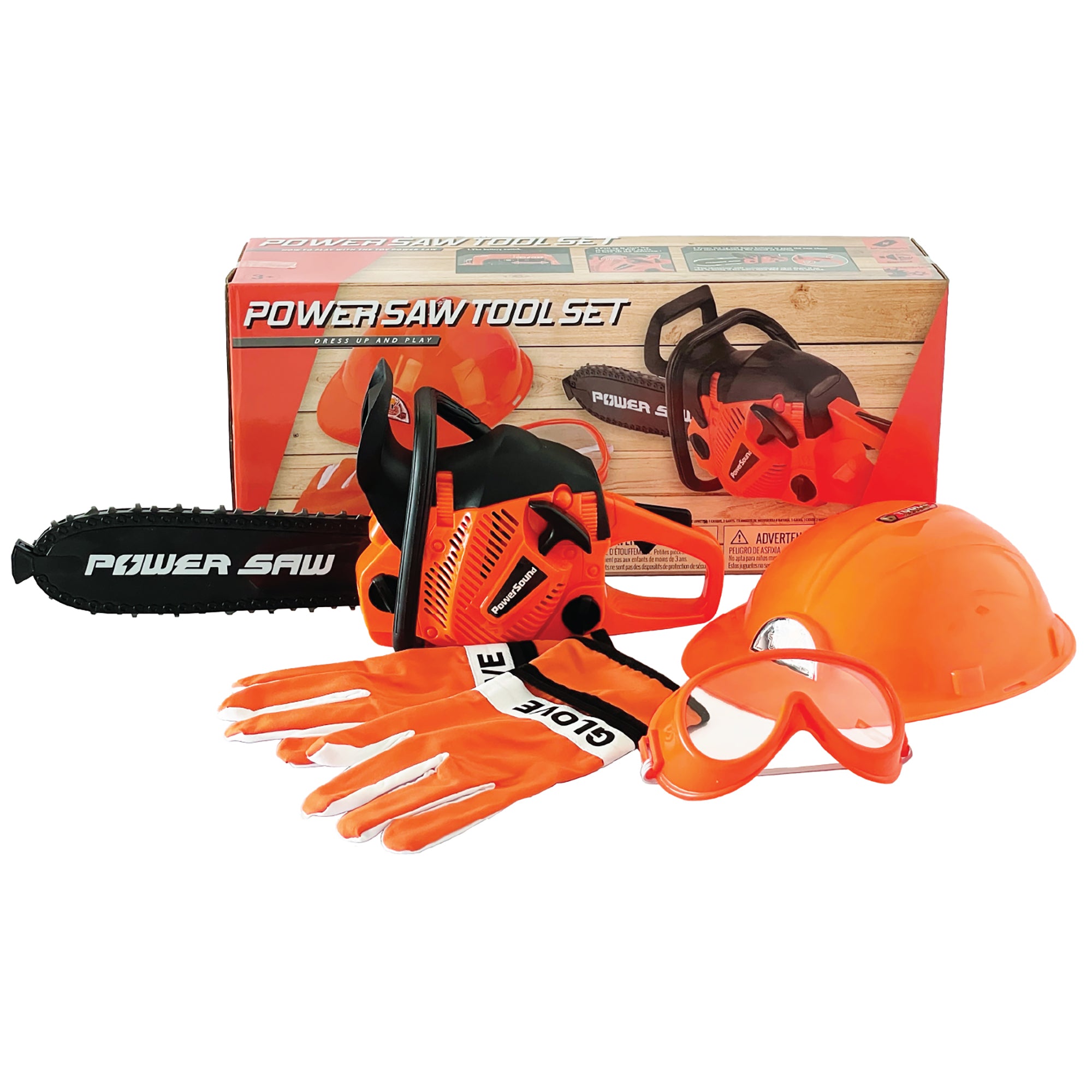 The Bubble Factory Power Saw Toy Set ?C Authentic Sounds & Protective Gear