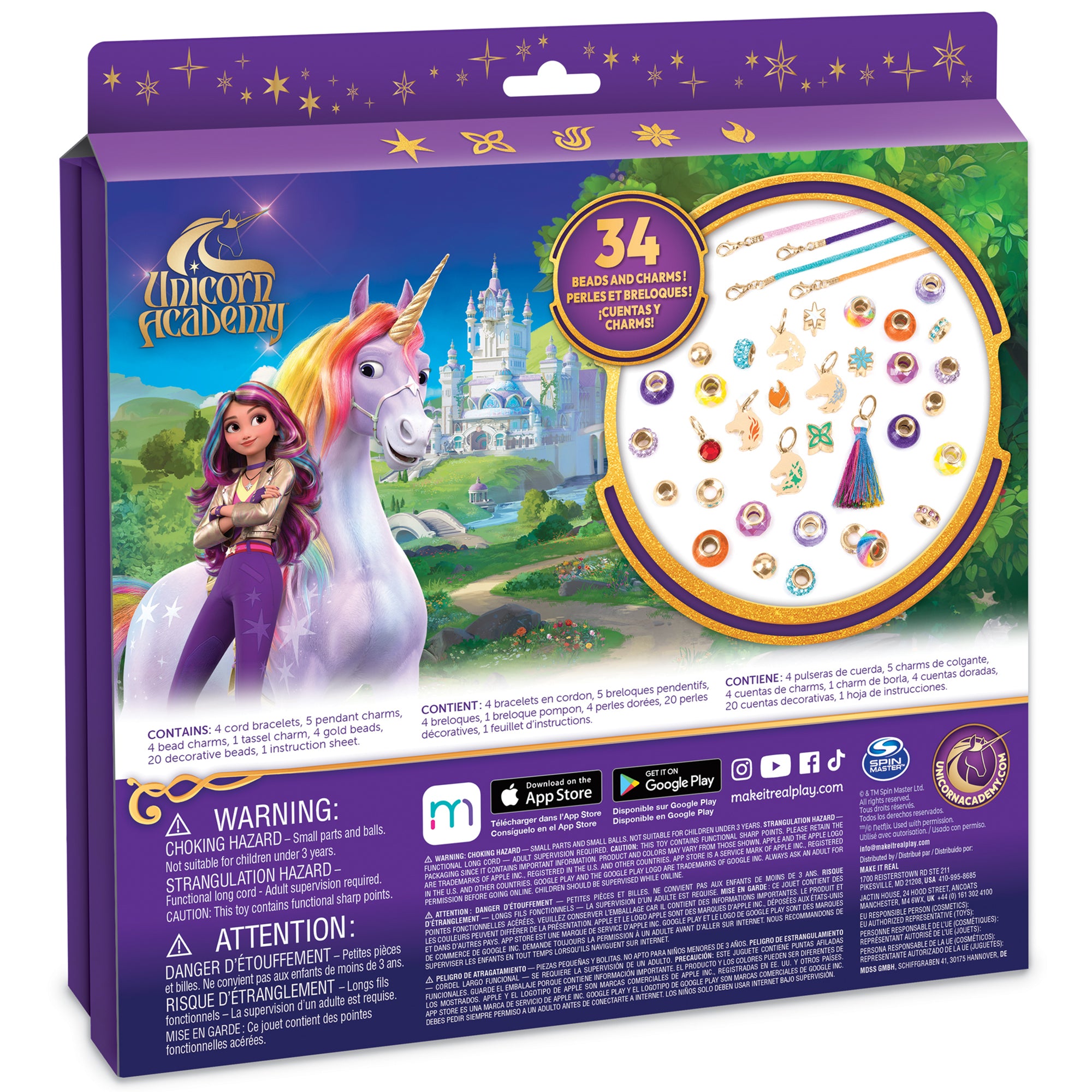 Unicorn Academy Charm Bracelet DIY Jewelry Making Kit