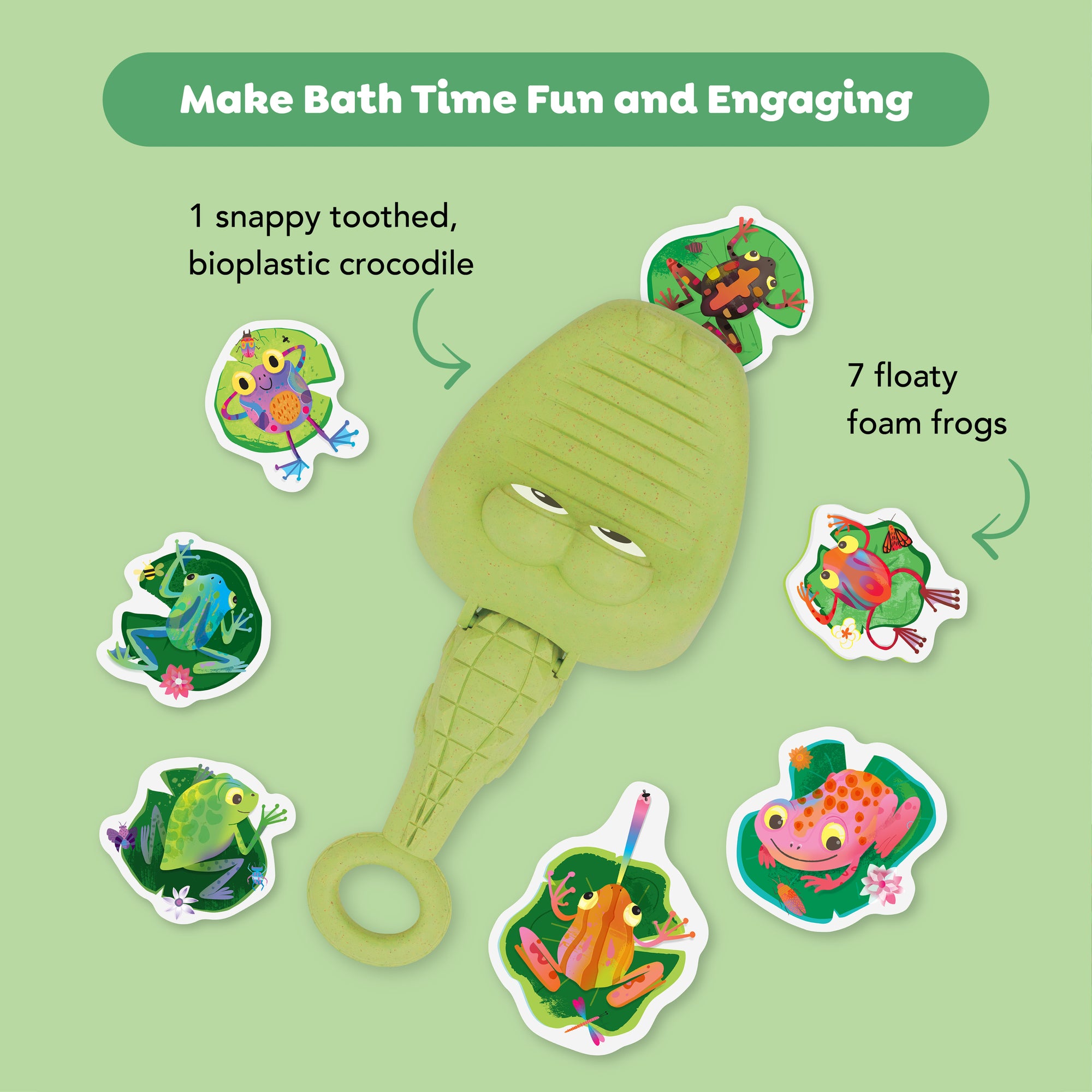 Tiger Tribe Croc Chasey - Eco-Friendly Bath Adventure Toy - Image 3