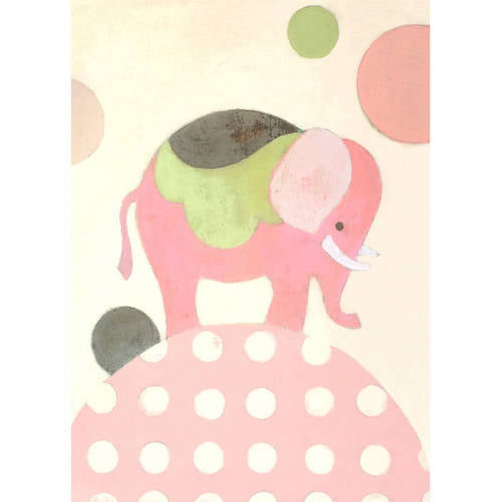 Oopsy Daisy Ella Elephant 10 inch Canvas Wall Art - Blue & Yellow