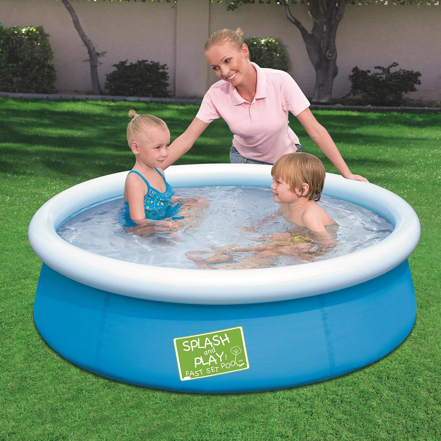 Bestway Fast Set Splash Pool for Kids - Blue, 5' x 15" - Image 3