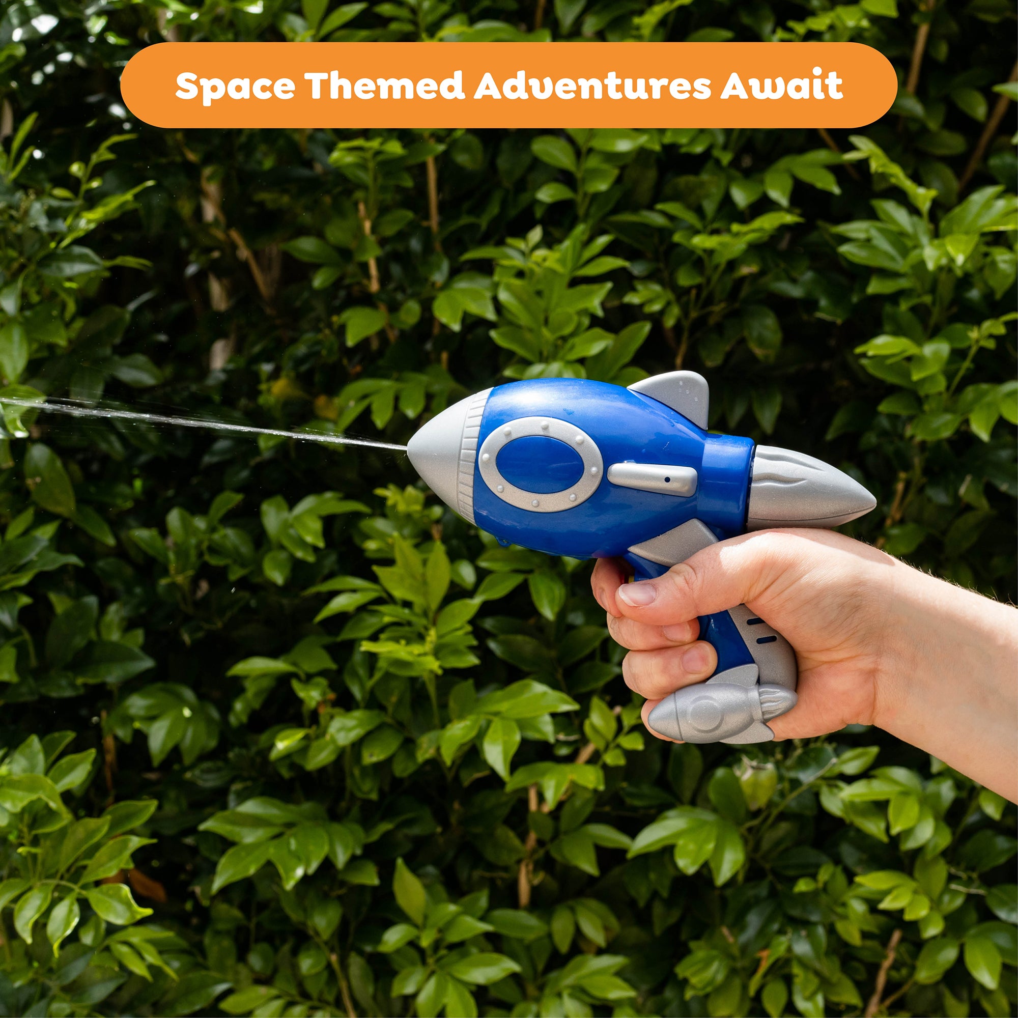Tiger Tribe Galaxy Water Blaster, Blue & Silver, Space-Themed Squirt Gun, Ages 4+ - Image 3