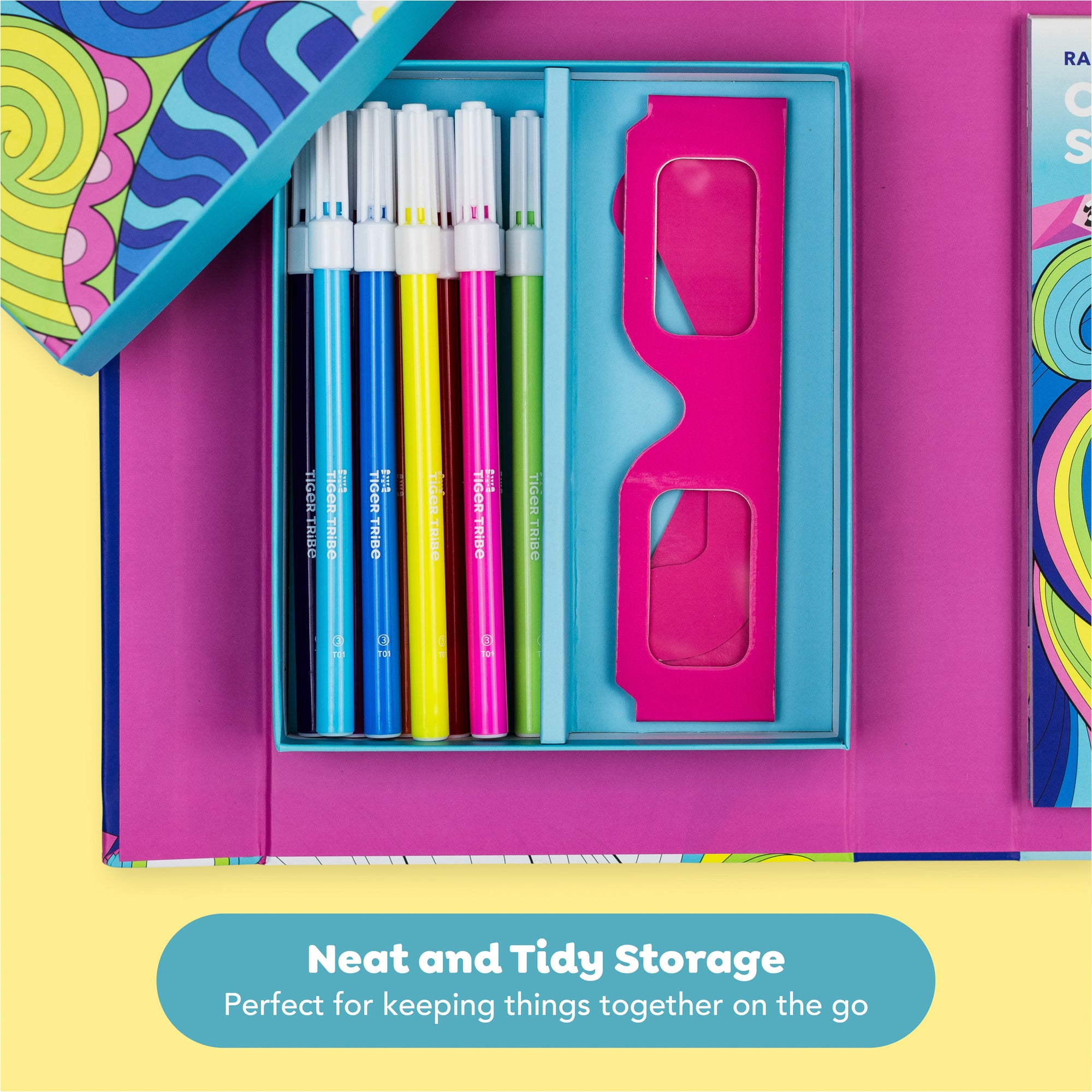 Tiger Tribe 3D Coloring Set - Rainbow Dreams - Activity Set for Kids - Image 4