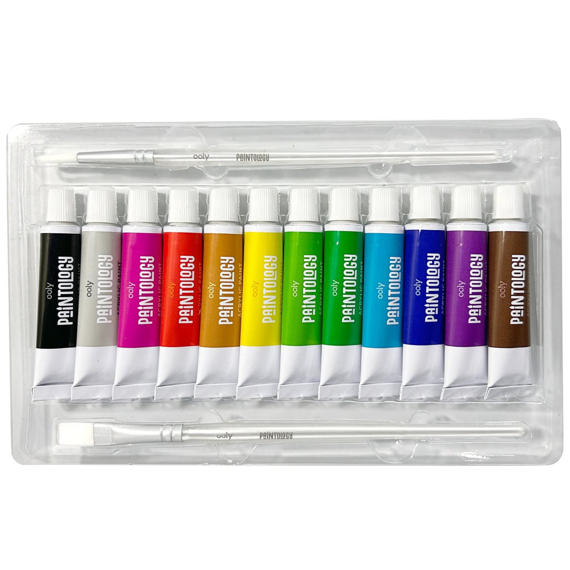 OOLY Paintology Classic Acrylic Paint Set - 12 Colors with Brushes, Ages 8+ - Image 4