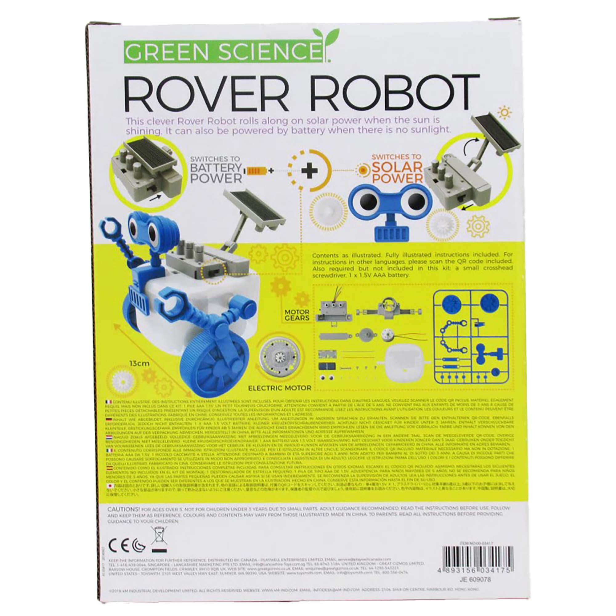 Green Science Rover Robot Solar-Powered Assembly Kit - Image 2