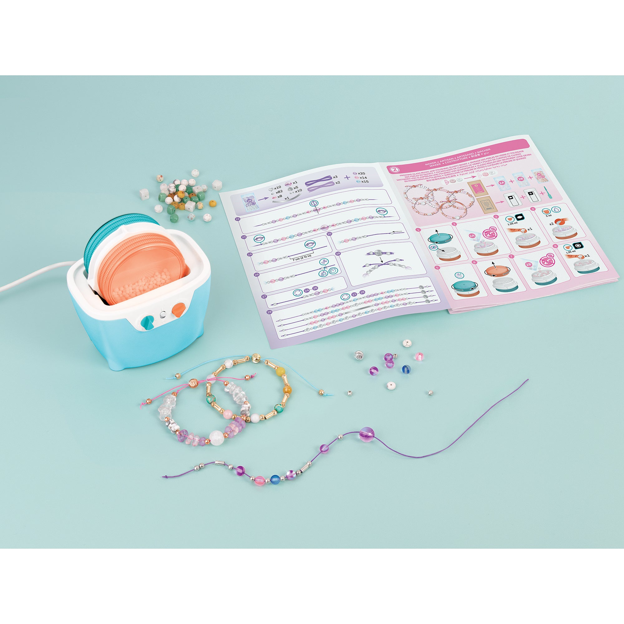 Make It Real Polish & Shine Bead Tumbler - 327pc Jewelry Craft Kit - USB Powered - Image 5