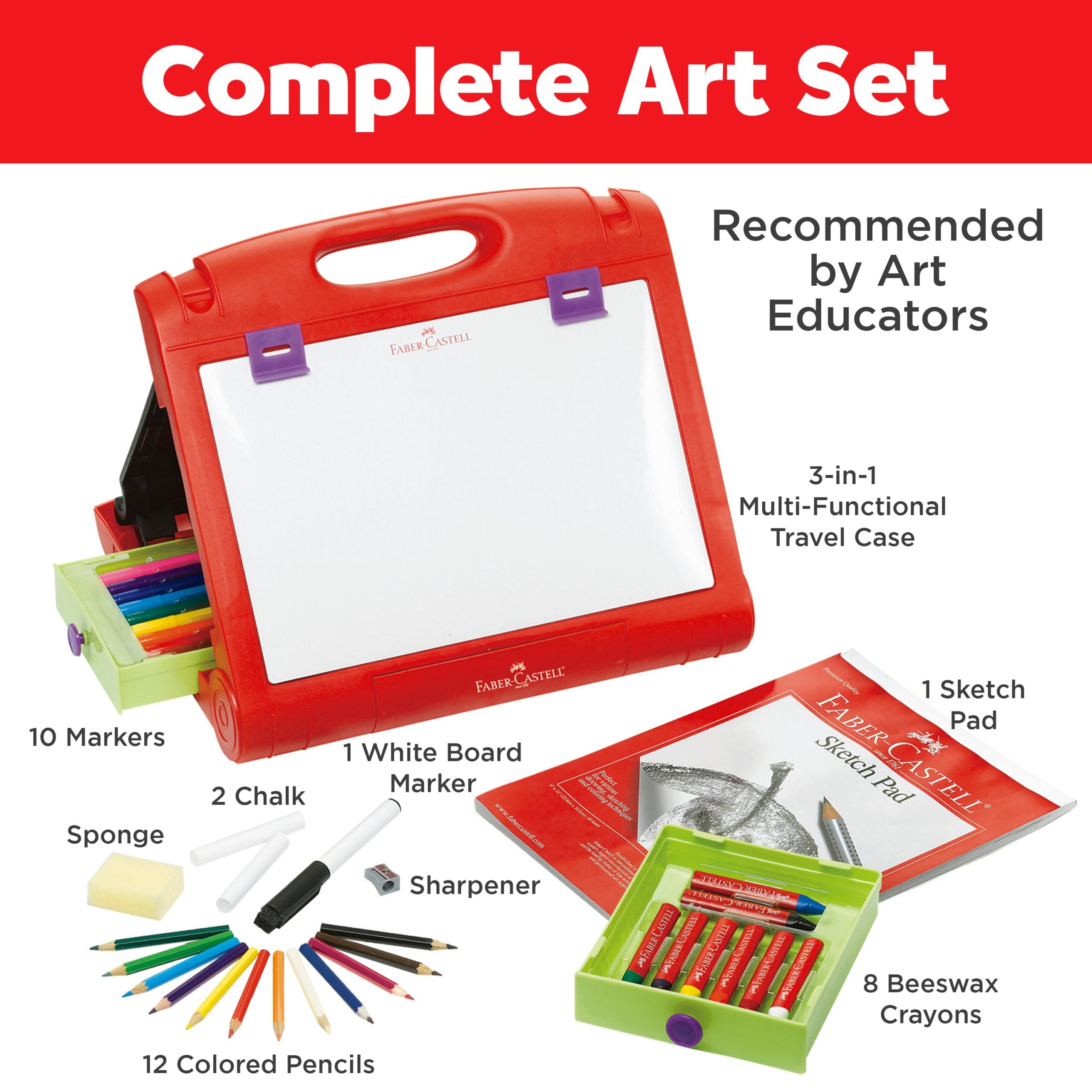 Faber-Castell Do Art Travel Easel - Portable Art Kit for Kids - Image 3