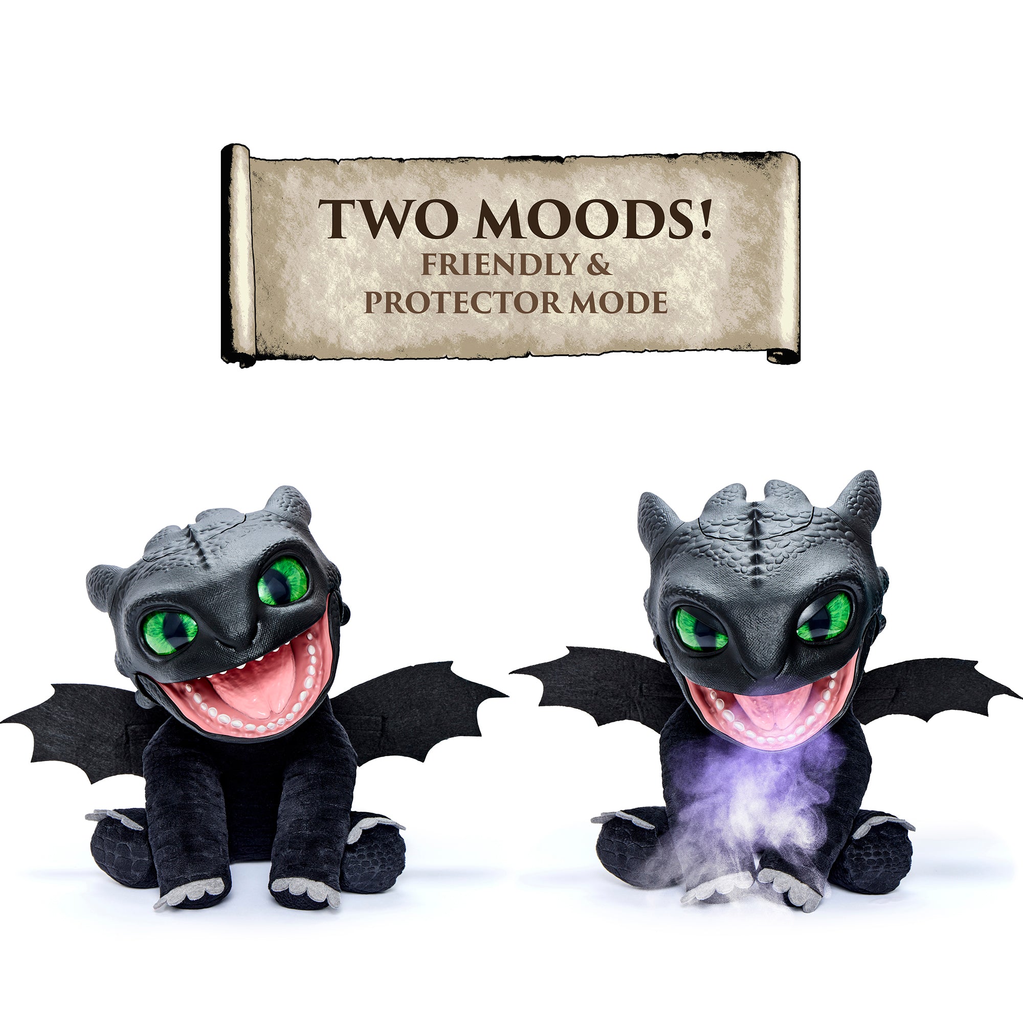 WOW! STUFF RealFX Interactive 10 inch Toothless Puppetronic Plush with 50+ Sounds from HTTYD - Image 5