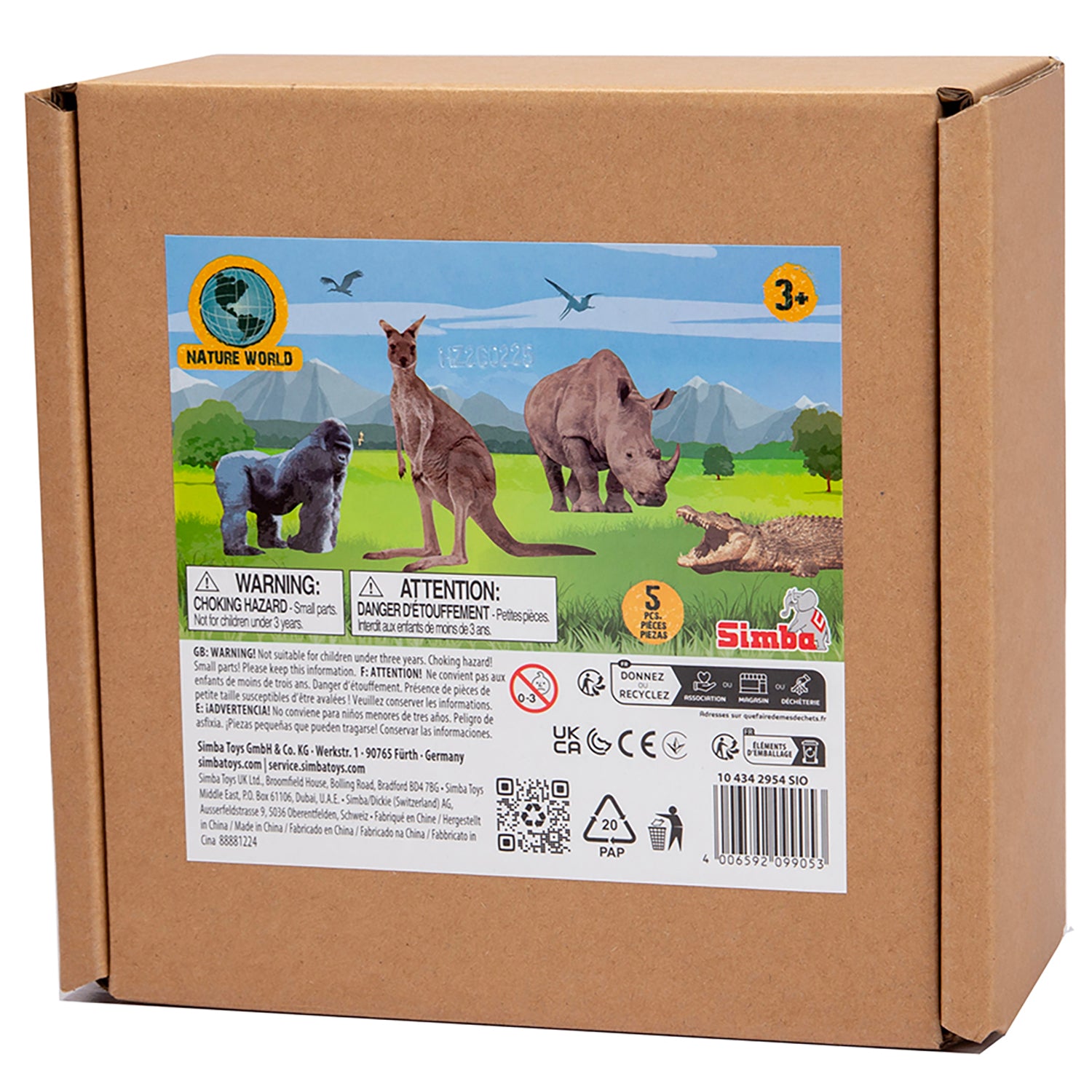 Simba Toys Wild Animals Playset - 5 Detailed Miniature Figures - Image 2