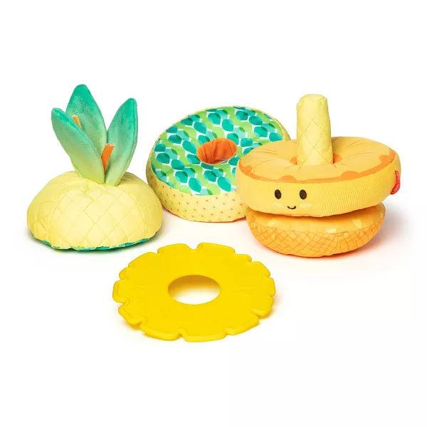 Melissa & Doug Pineapple Soft Stacker Infant Toy - Image 3