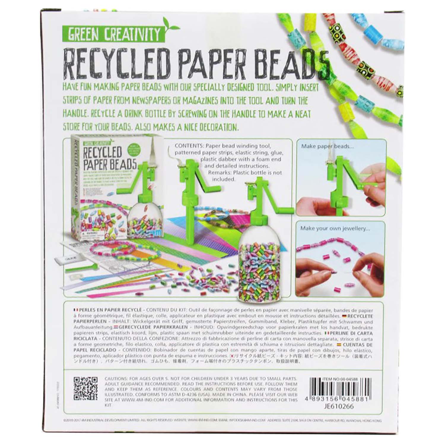 Green Creativity Eco-Friendly Recycled Paper Beads Kit - Image 2