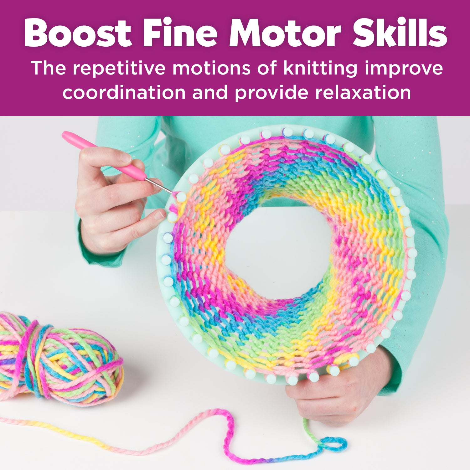 Creativity for Kids Quick Knit Loom - Beginner's Knitting Kit - Image 5