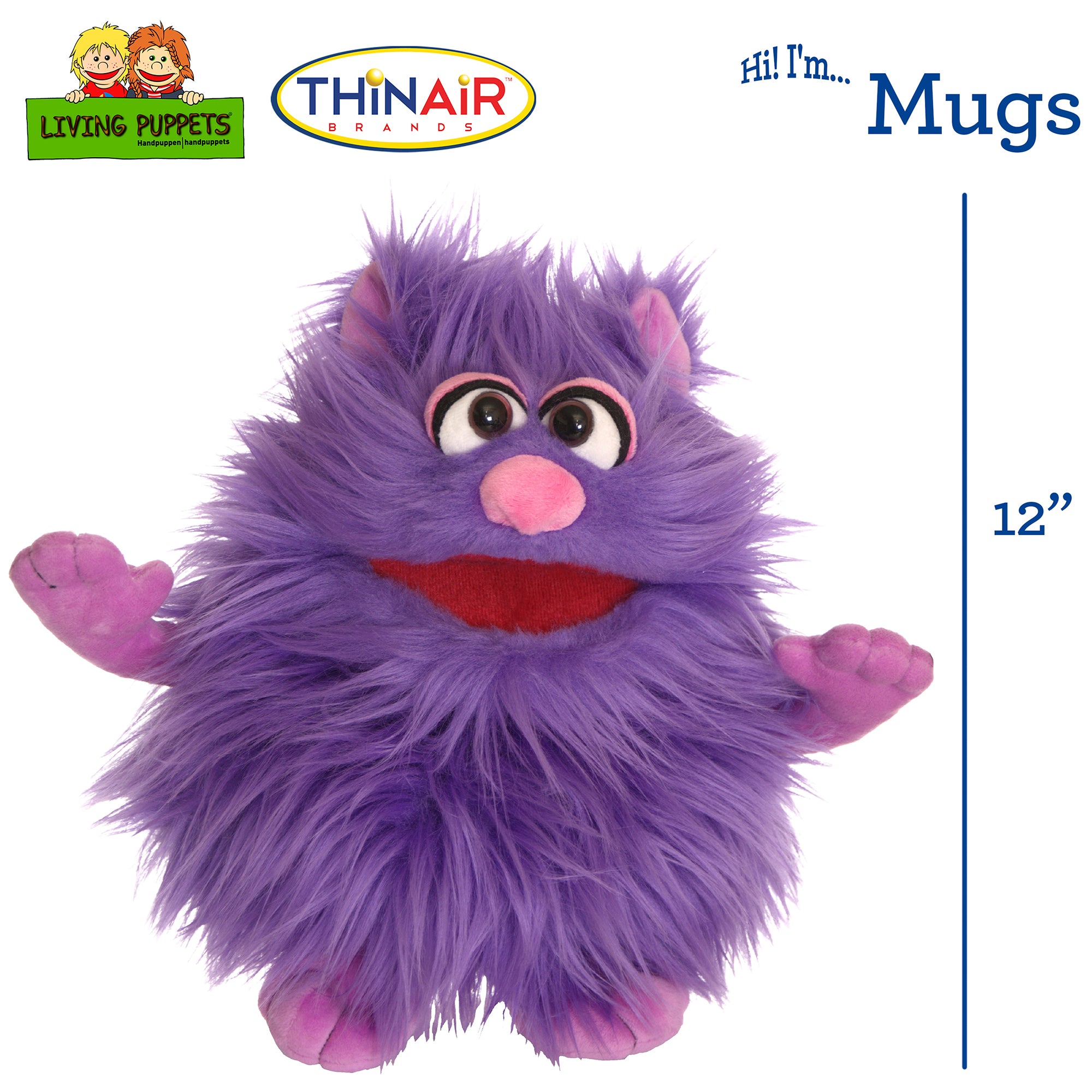 Living Puppets Mugs The Friendly Purple Monster Hand Puppet - Image 2