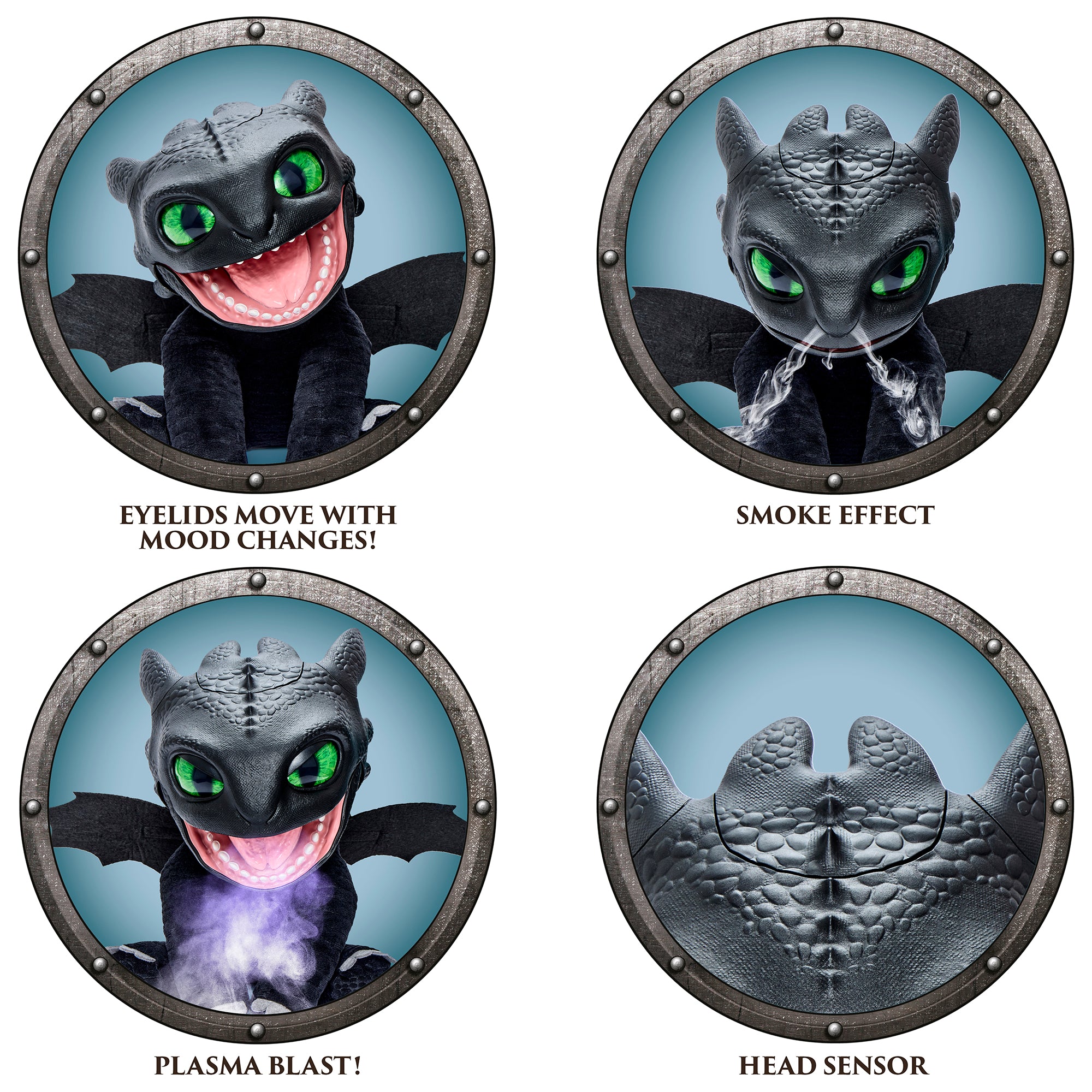 WOW! STUFF RealFX Interactive 10 inch Toothless Puppetronic Plush with 50+ Sounds from HTTYD - Image 4