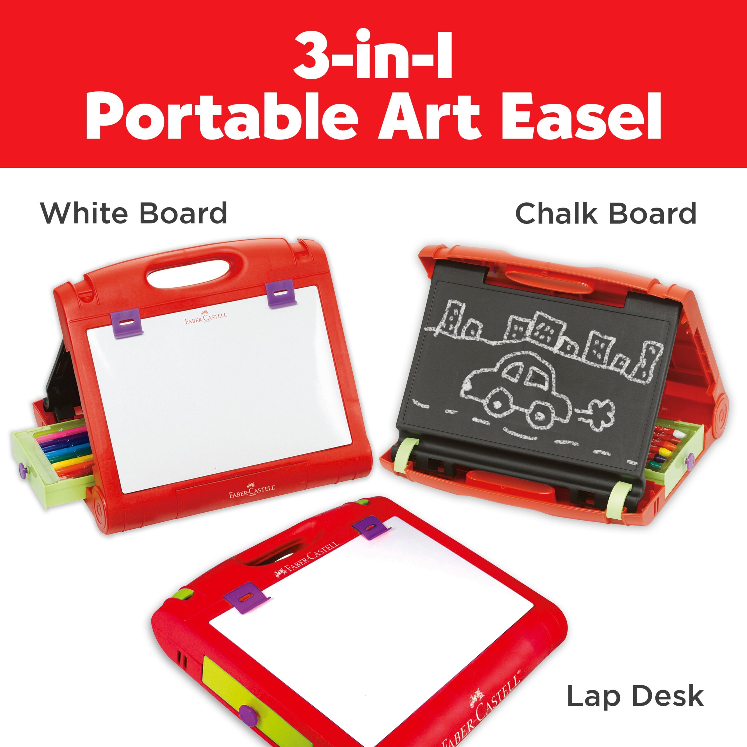 Faber-Castell Do Art Travel Easel - Portable Art Kit for Kids - Image 2
