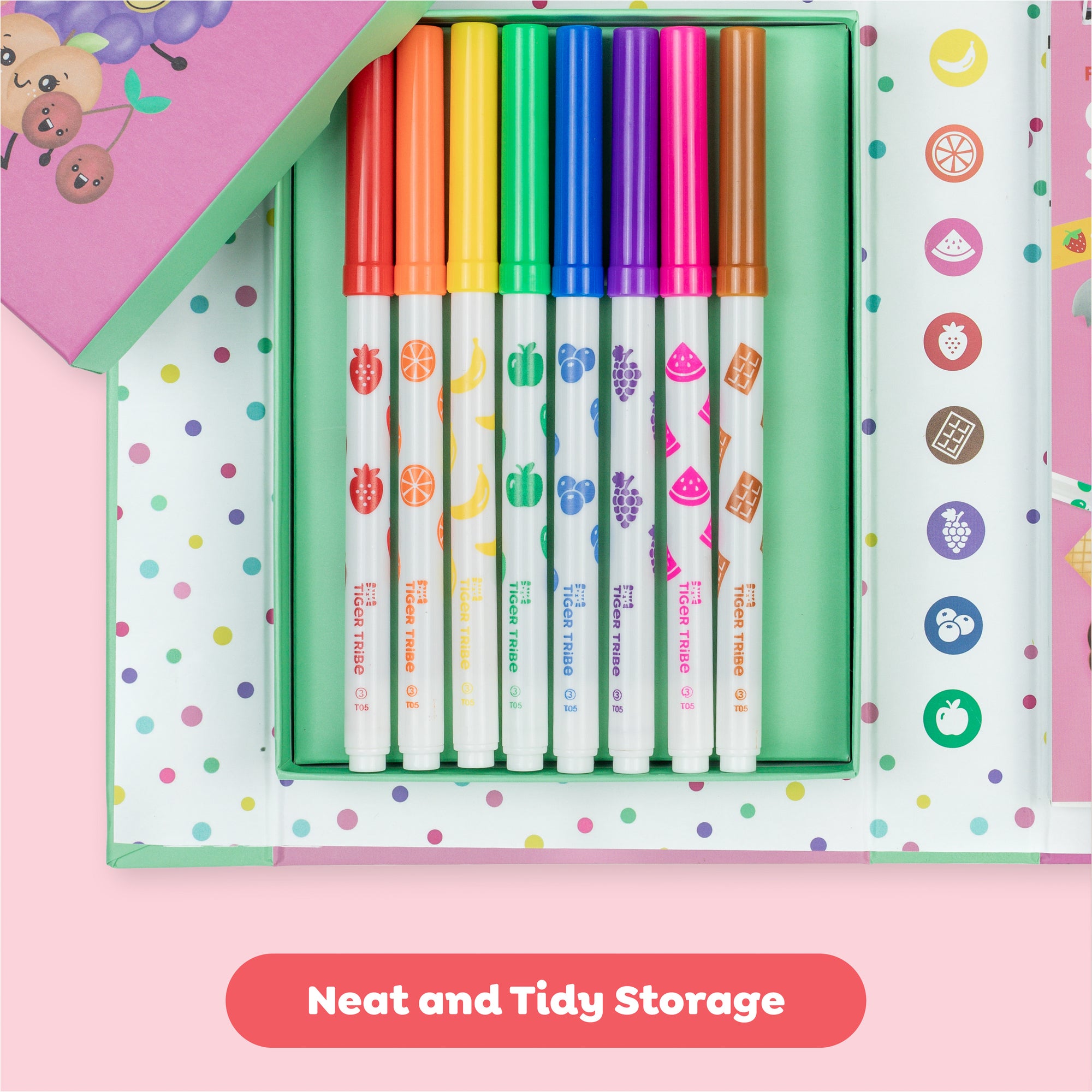 Tiger Fruitie Cutie Scented Coloring Set - Image 3