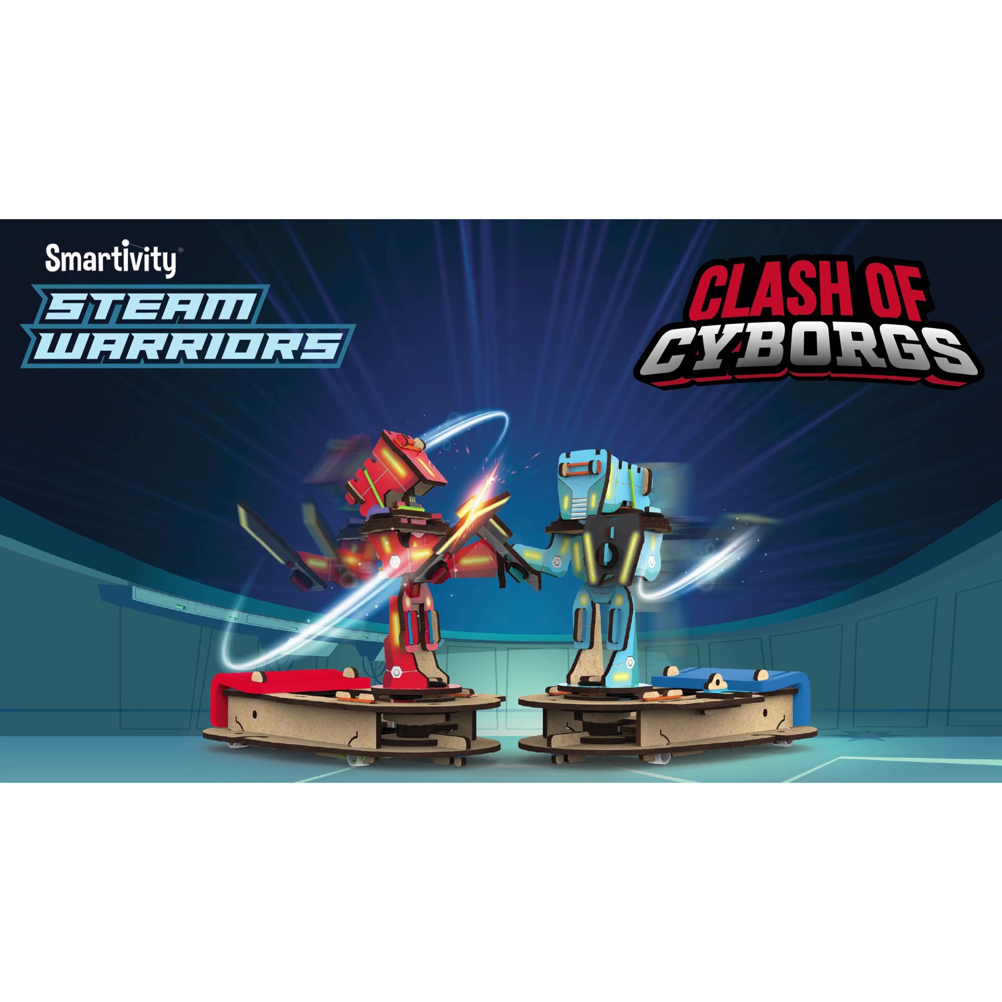 Smartivity Steam Warriors - Clash of Cyborgs - DIY Battle Game - Image 4