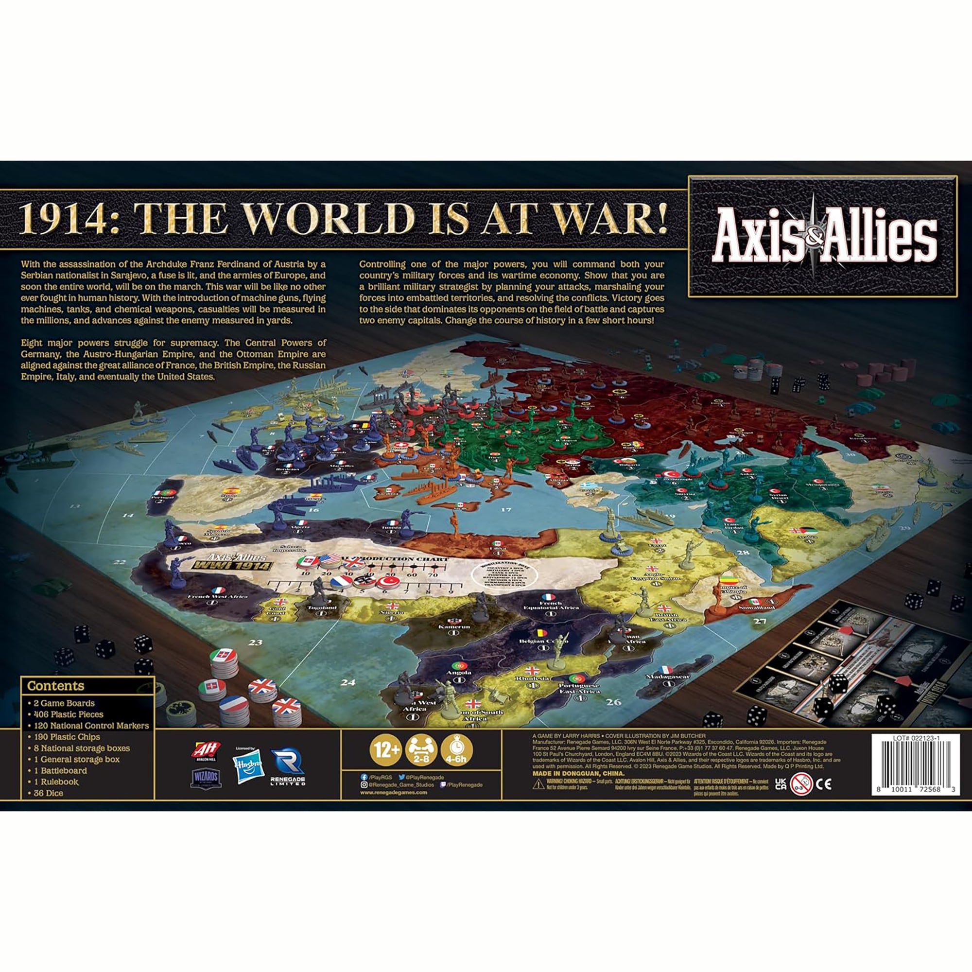 Axis & Allies WWI 1914 Upgraded Board Game by Renegade Game Studios - Image 2