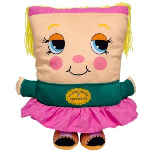 Pillow People Jill College 2-in-1 Plush Toy & Pillow ?C Retro 80's Design