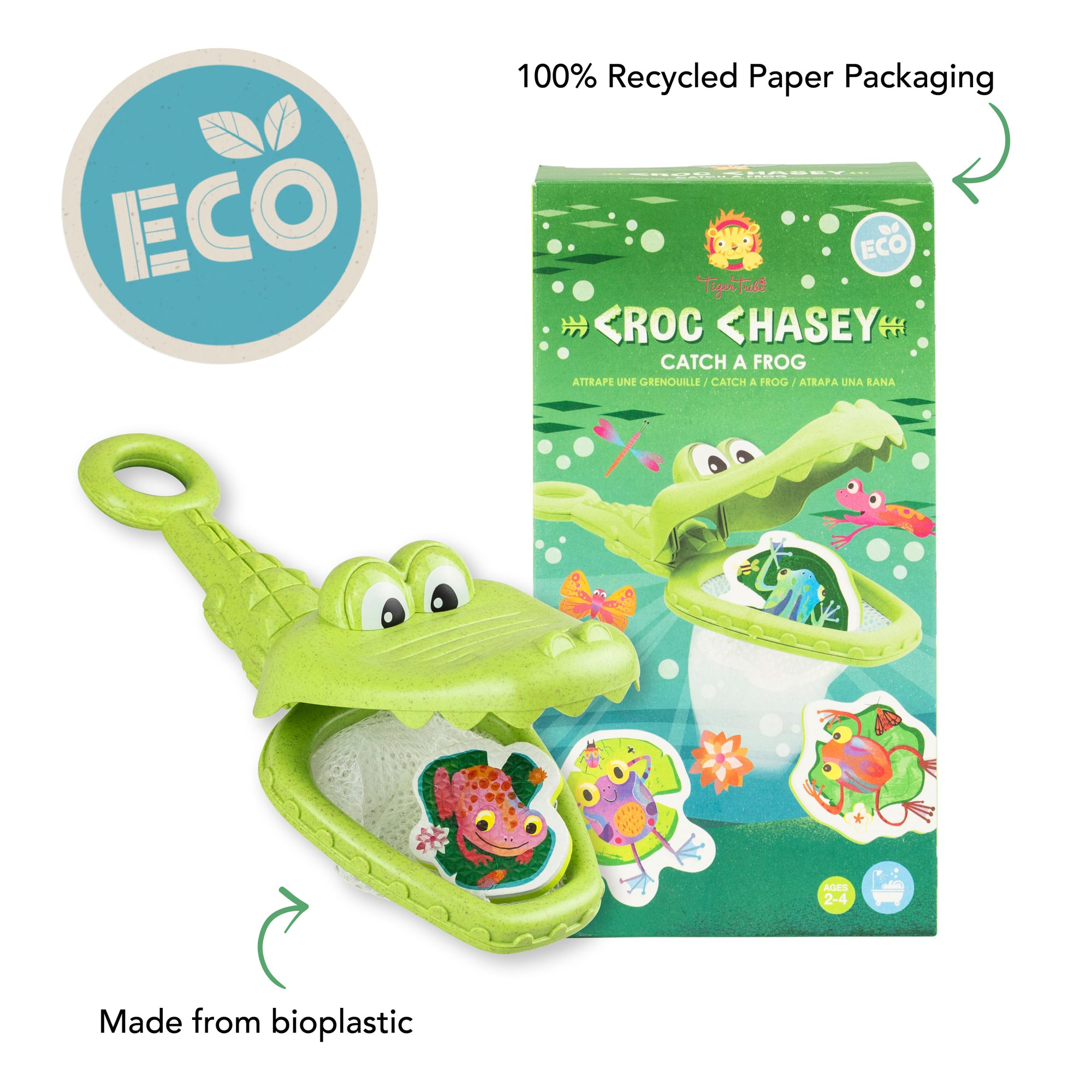 Tiger Tribe Croc Chasey - Eco-Friendly Bath Adventure Toy - Image 2