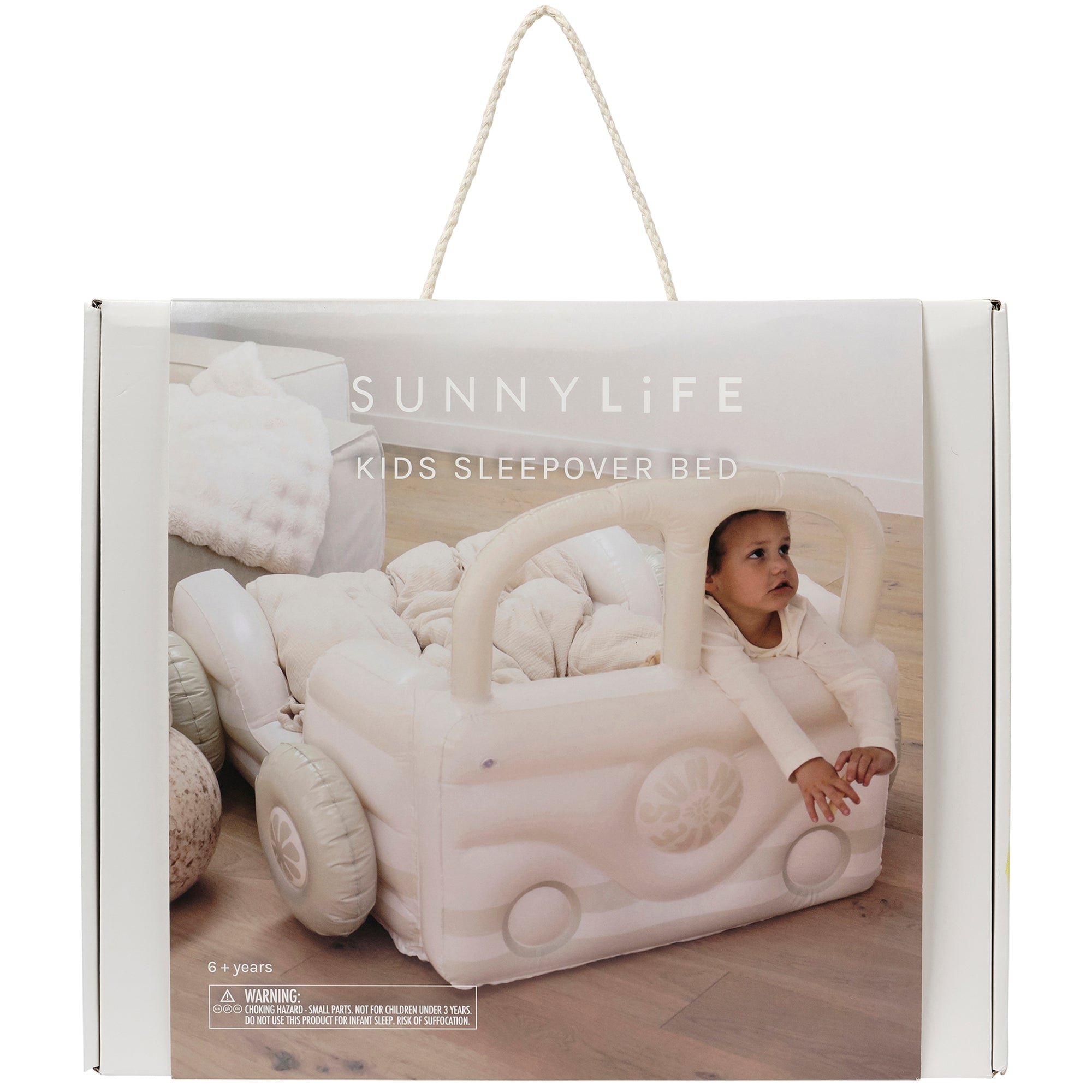 Sunnylife Kids Summer Van Sleepover Bed - Inflatable Indoor-Outdoor Fun - Image 2
