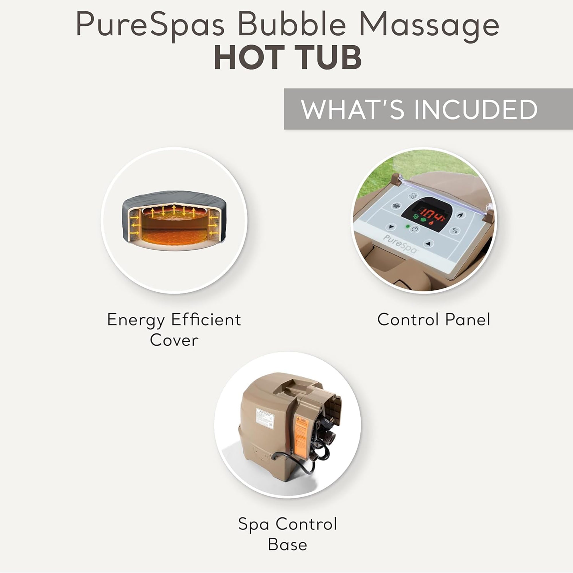 Intex PureSpa Sahara Tan 4-Person Inflatable Hot Tub ?C 77" Round with Jets - Image 5